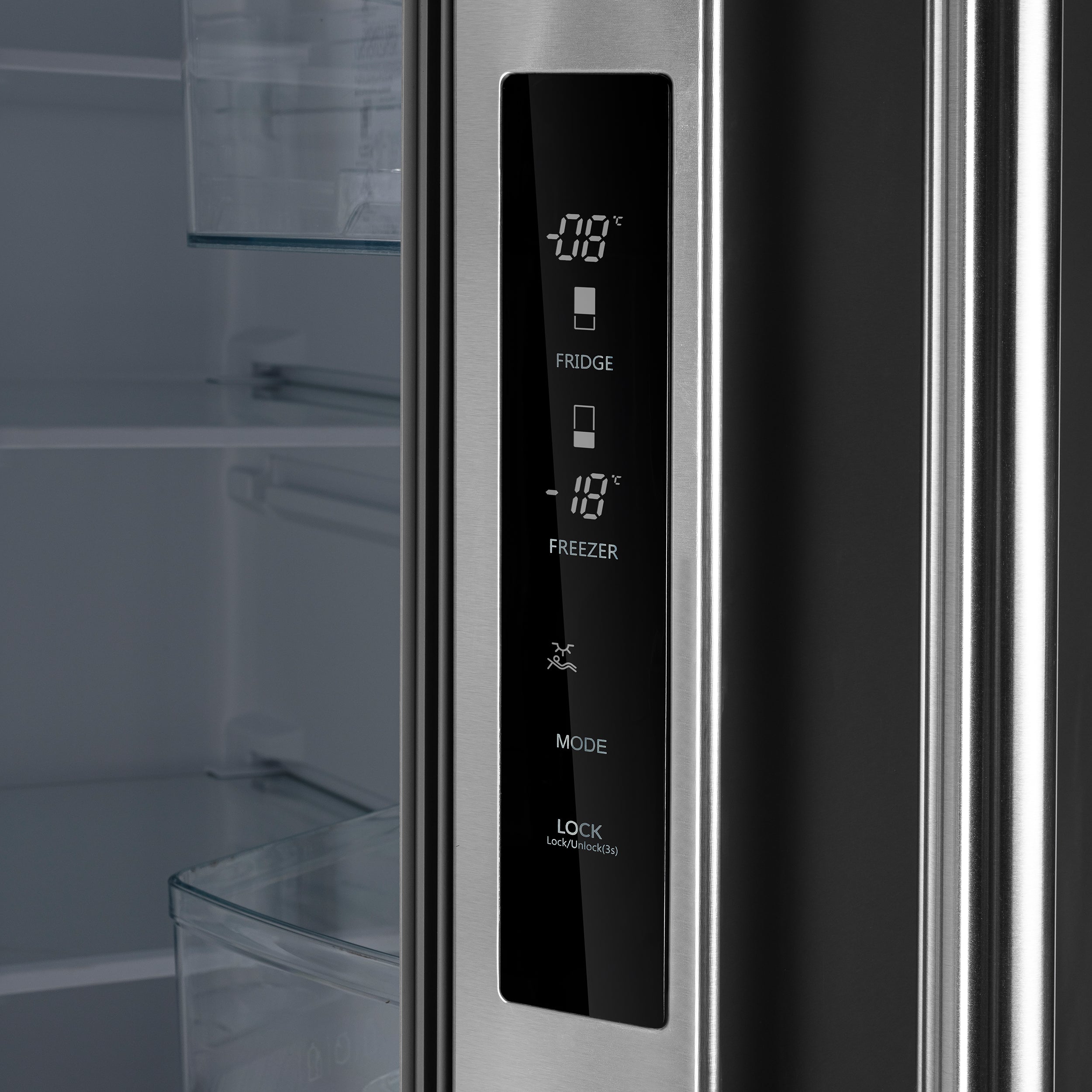 Forno Gallipoli 30 in. 17.5 cu.ft. Stainless Steel French Door Refrigerator with Ice Maker | FFFFD1974-31SB