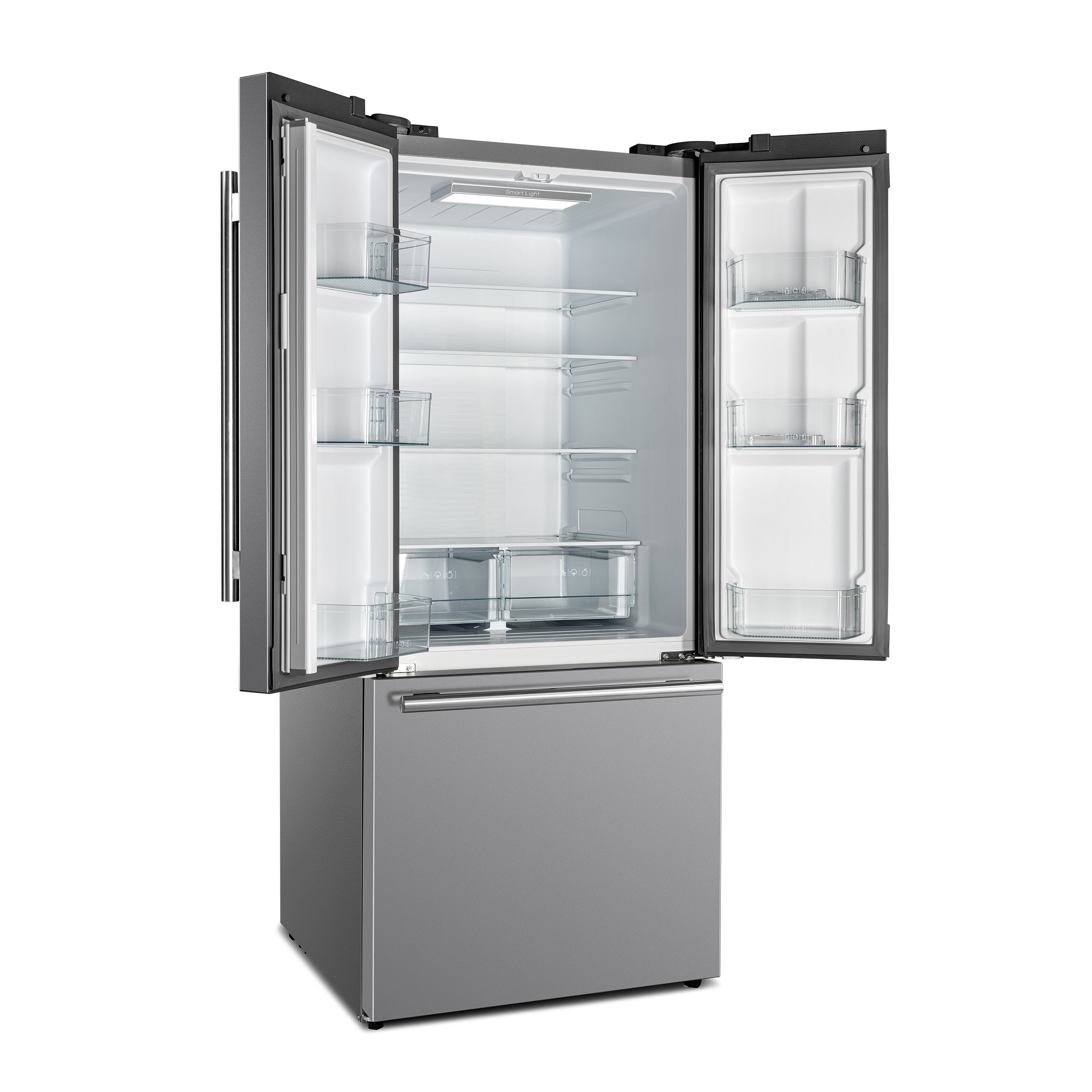 Forno Gallipoli 30 in. 17.5 cu.ft. Stainless Steel French Door Refrigerator with Ice Maker | FFFFD1974-31SB