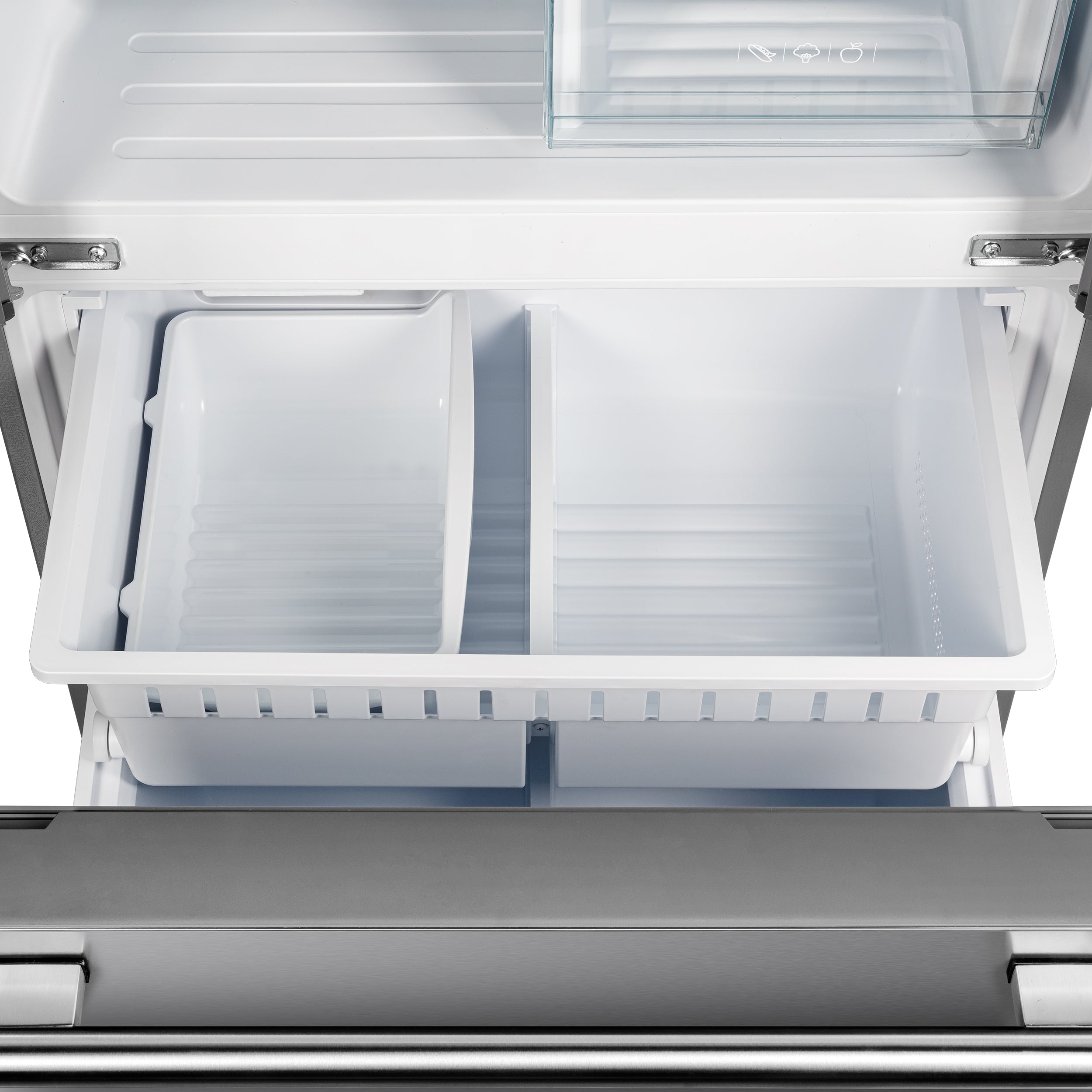 Forno Gallipoli 30 in. 17.5 cu.ft. Stainless Steel French Door Refrigerator with Ice Maker | FFFFD1974-31SB