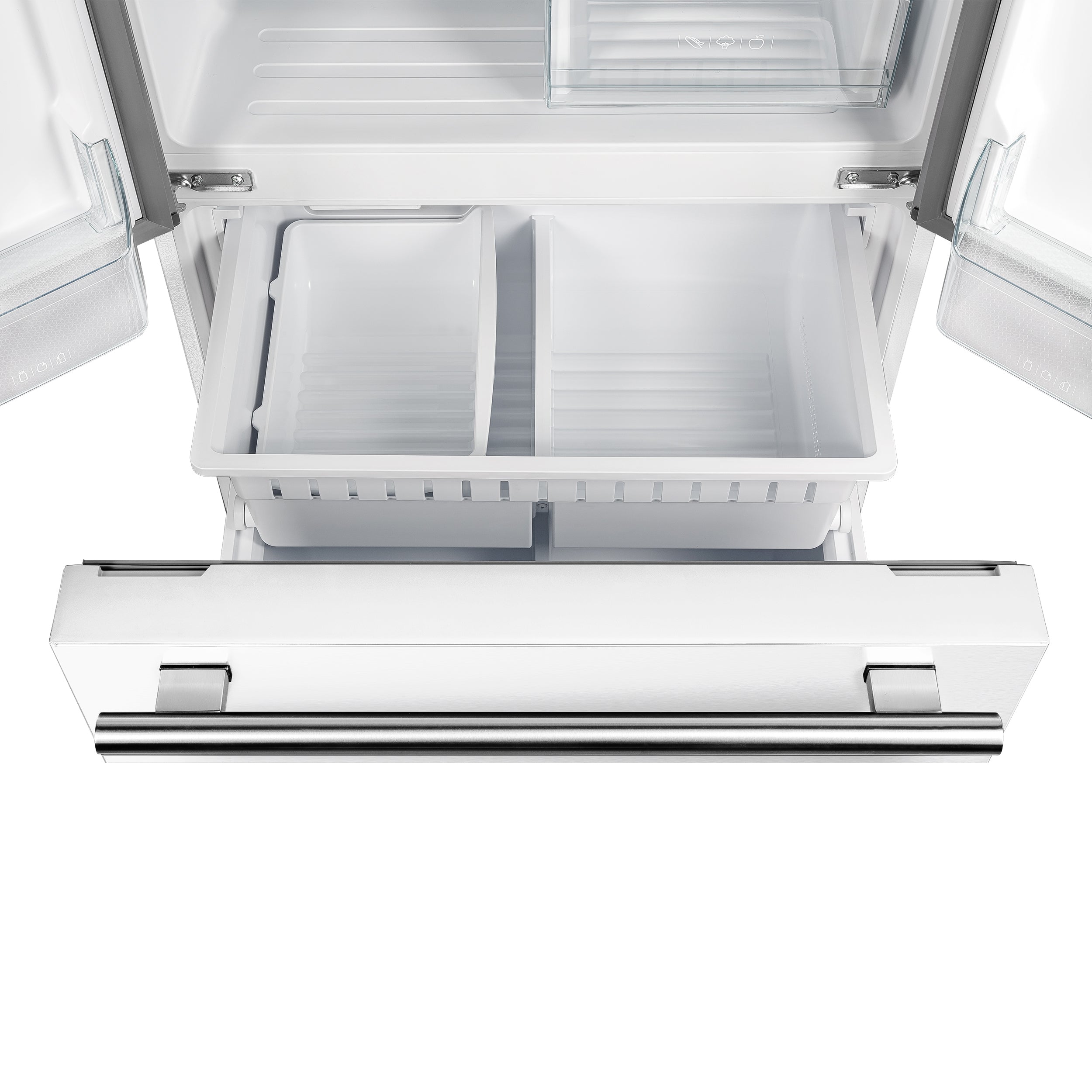 FORNO 2-Piece White Kitchen Bundle - 30" Electric Range and 31" Bottom Freezer Refrigerator