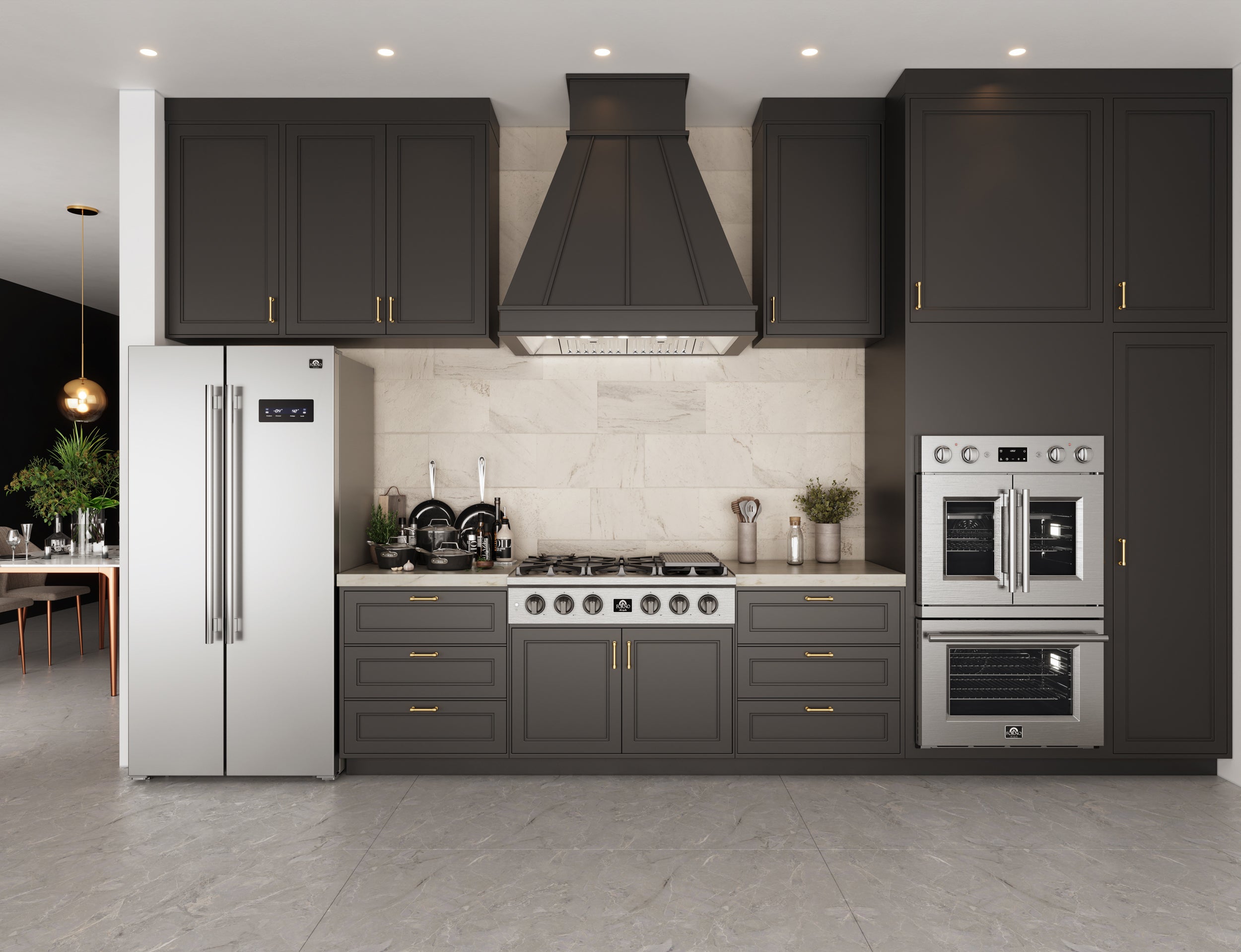 Forno Spezia 36 in. Stainless Steel Gas Rangetop with 6 Burners | FCTGS5751-36