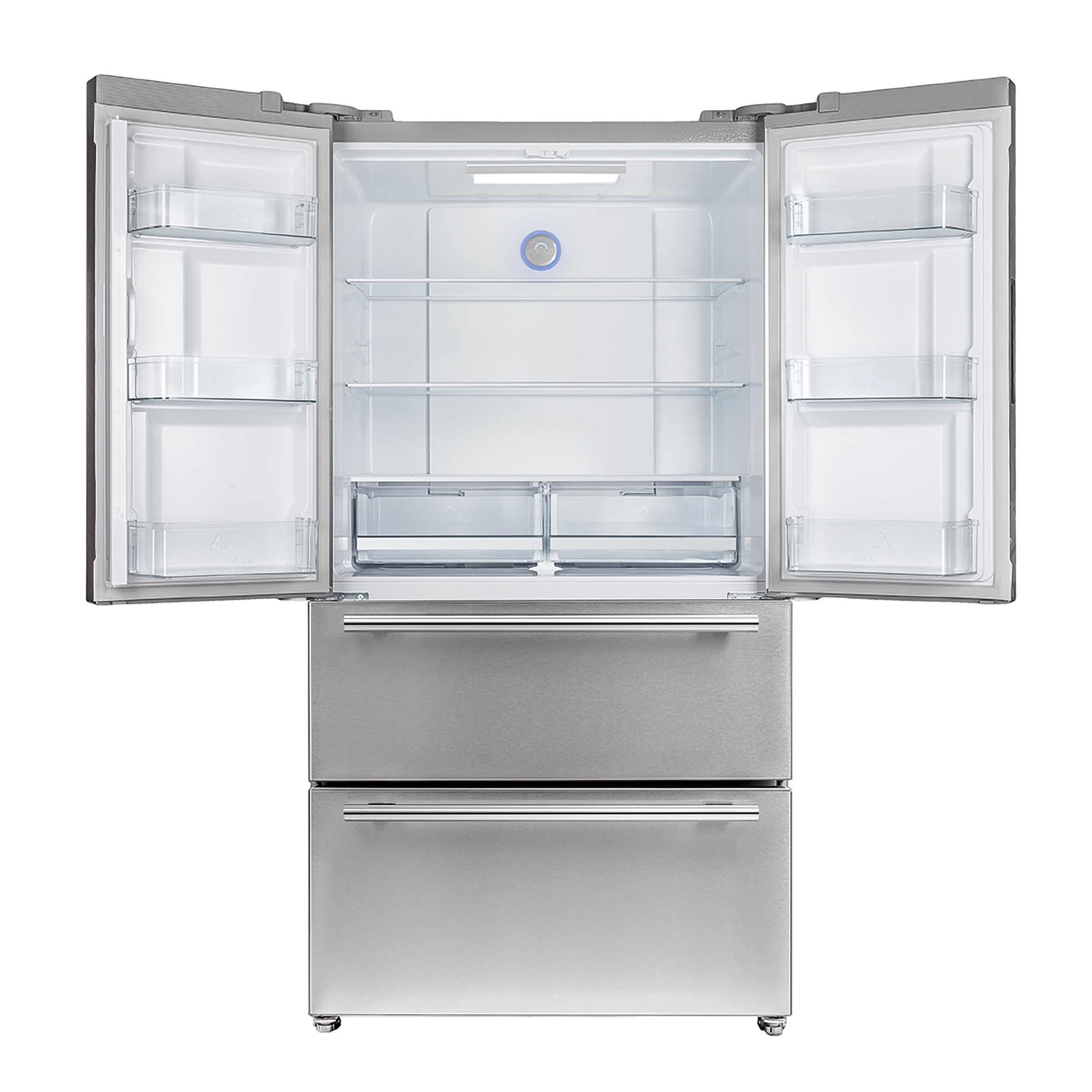 Forno Moena 36 in. 19.2 cu. ft. Counter Depth Stainless Steel Refrigerator with Ice Maker | FFRBI1820-36SB