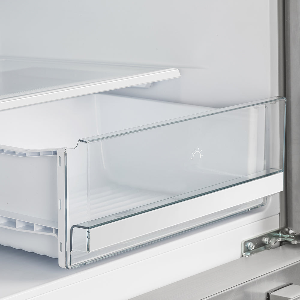 Forno Moena 40 in. 19.2 cu. ft. Built-In Stainless Steel Refrigerator with Ice Maker and Decorative Trim Kit | FFRBI1820-40MG