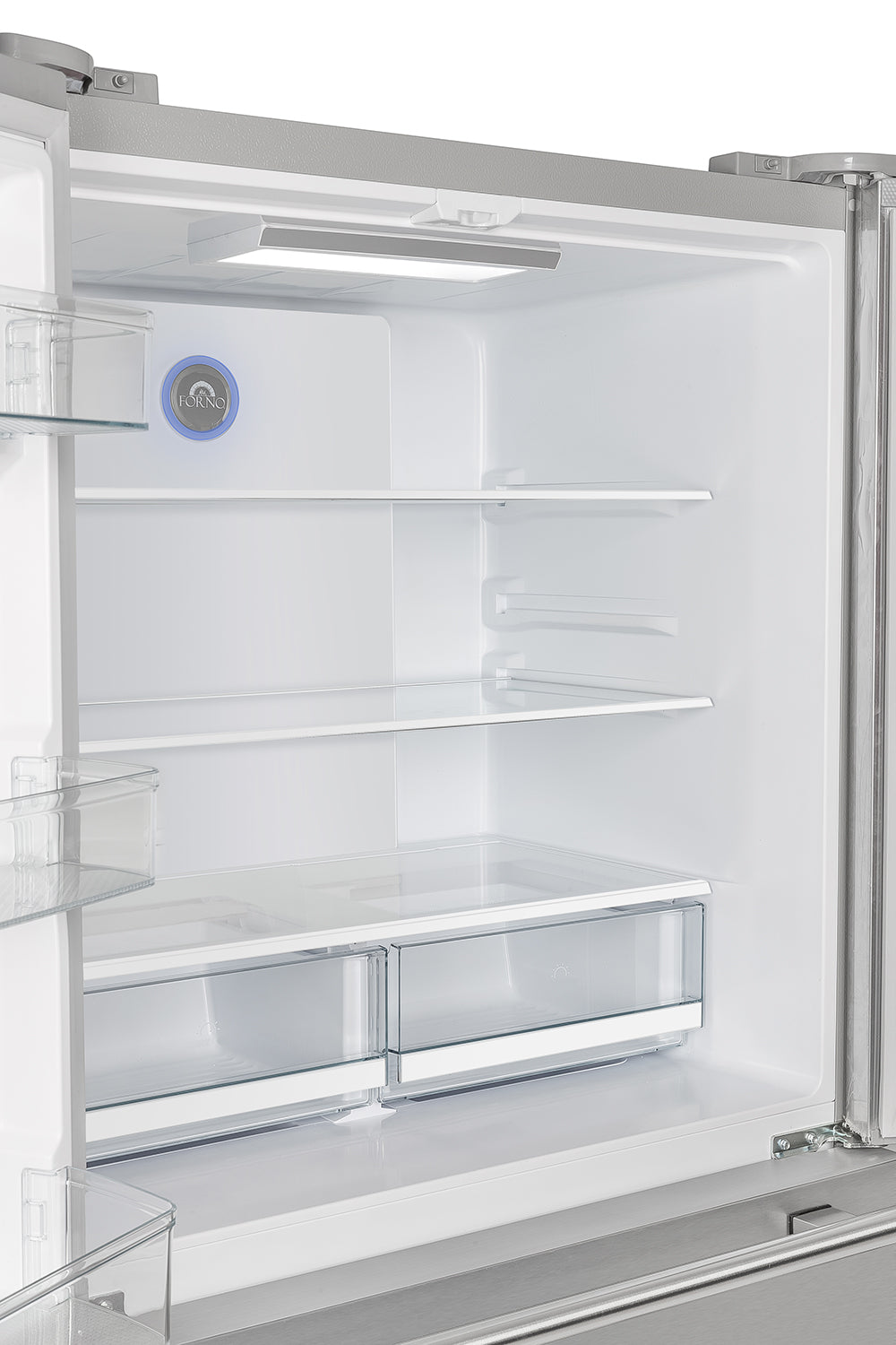 Forno Moena 40 in. 19.2 cu. ft. Built-In Stainless Steel Refrigerator with Ice Maker and Decorative Trim Kit | FFRBI1820-40MG