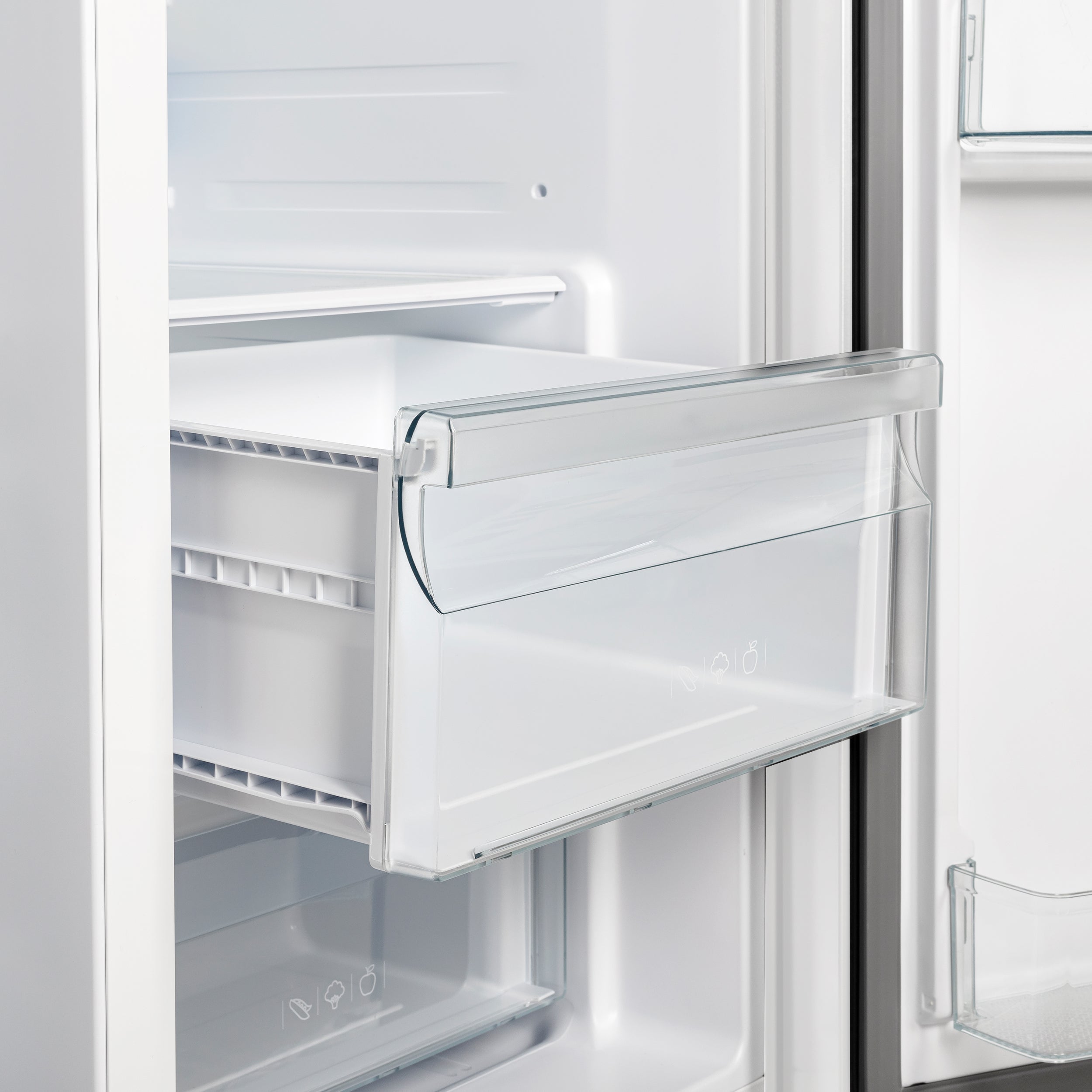 Forno Salerno 36 in. 20 cu. ft. Side-by-Side White Refrigerator with Water, Ice Dispenser and Antique Brass Accents | FFRBI1844-36WHT