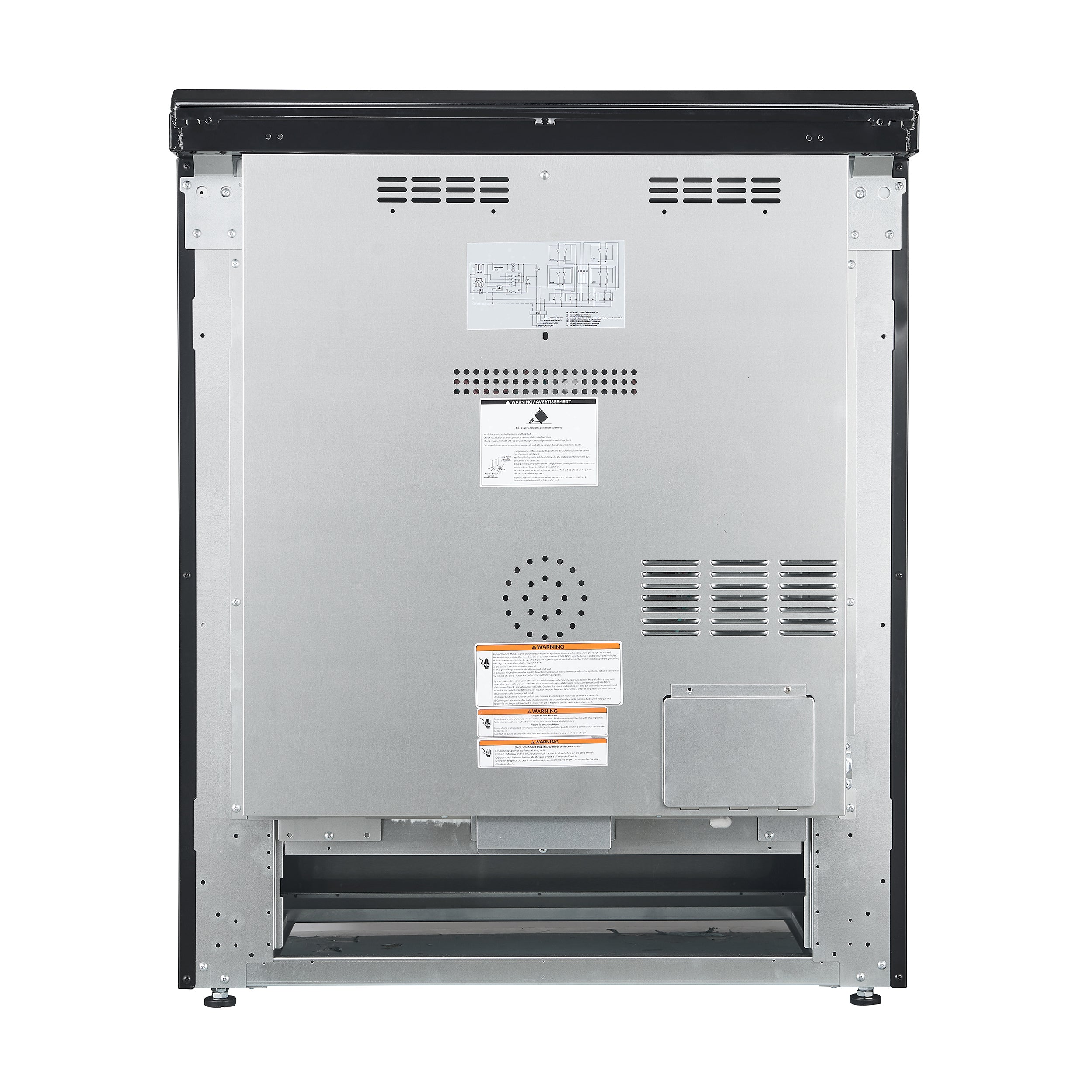 Forno Espresso Leonardo 30 in. 5 cu. ft. 4-Burner Stainless Steel Electric Range | FFSEL6012-30