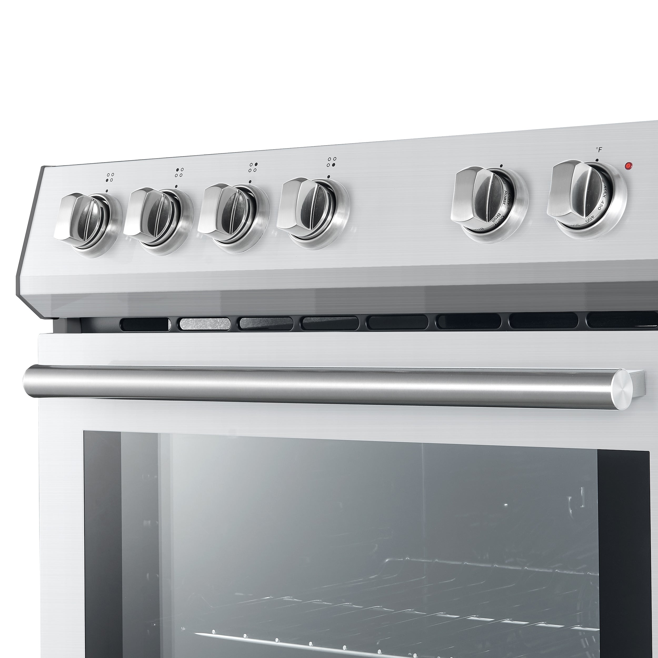 Forno Espresso Leonardo 30 in. 5 cu. ft. 4-Burner Stainless Steel Electric Range | FFSEL6012-30