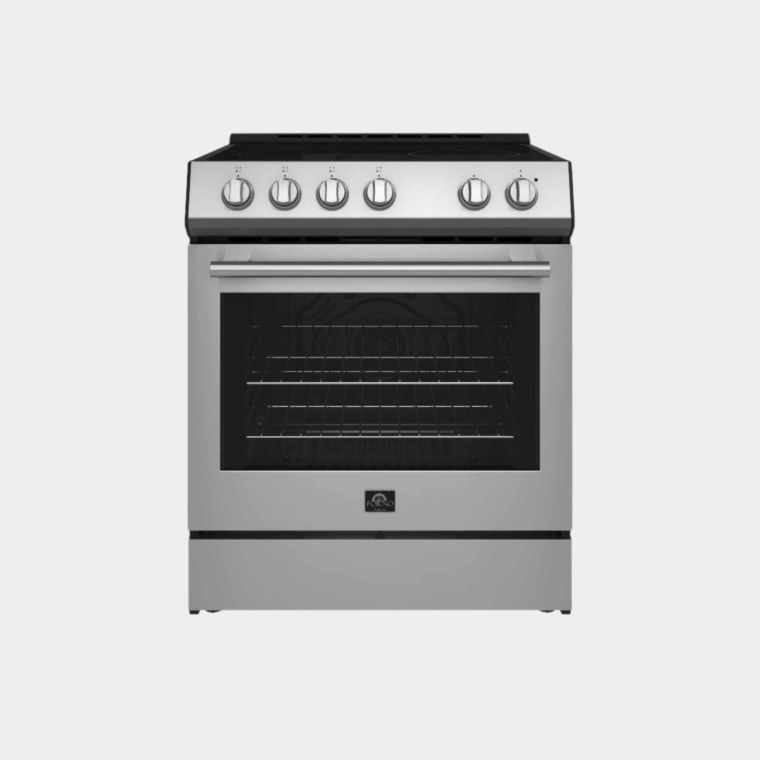 Forno Leonardo Espresso 30-Inch Stainless Steel Electric Range, True Convection, Energy Efficient