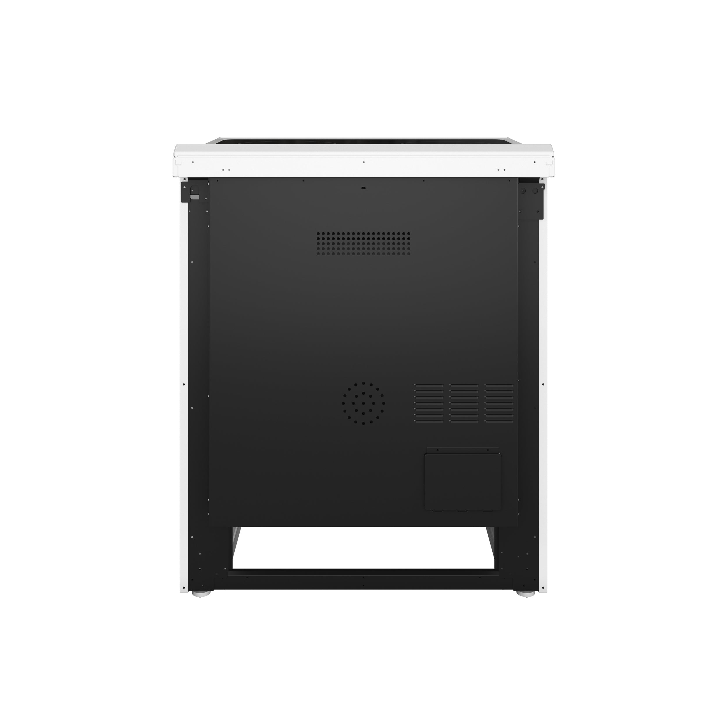 Forno Espresso Leonardo 30 in. 5 cu. ft. 4-Burner White Electric Range with Antique Brass Accents | FFSEL6012-30WHT