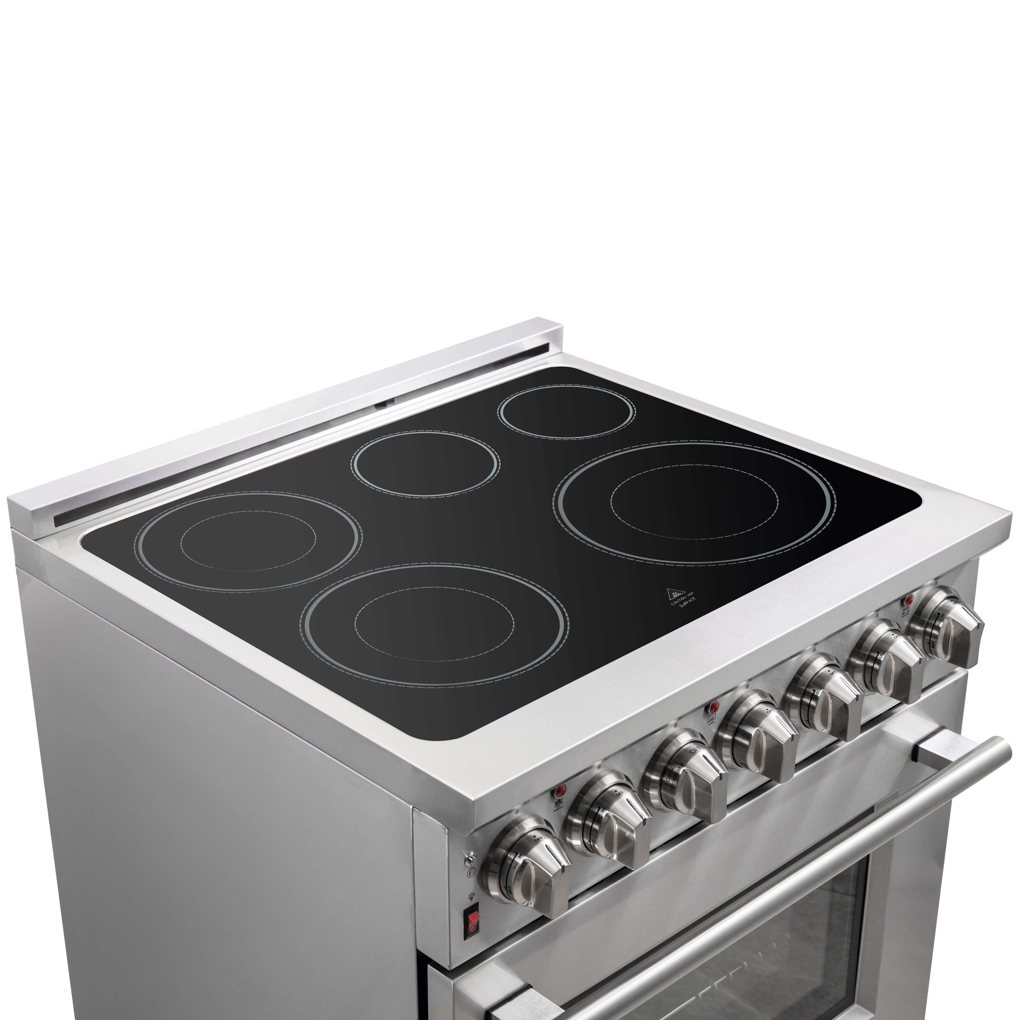 Forno Massimo 30 in. 4.32 cu. ft. 5-Burner Stainless Steel Electric Range | FFSEL6020-30