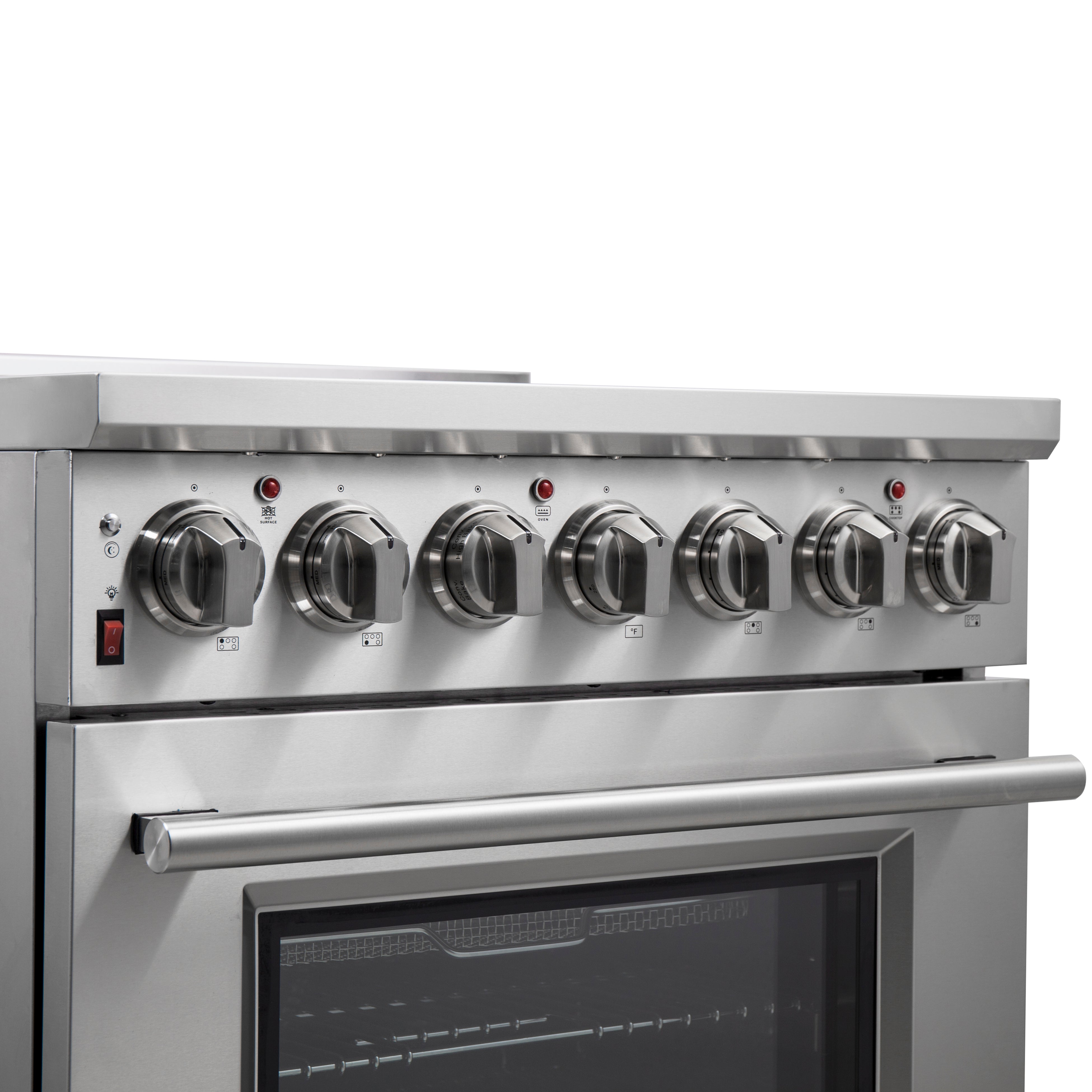 Forno Massimo 30 in. 4.32 cu. ft. 5-Burner Stainless Steel Electric Range | FFSEL6020-30