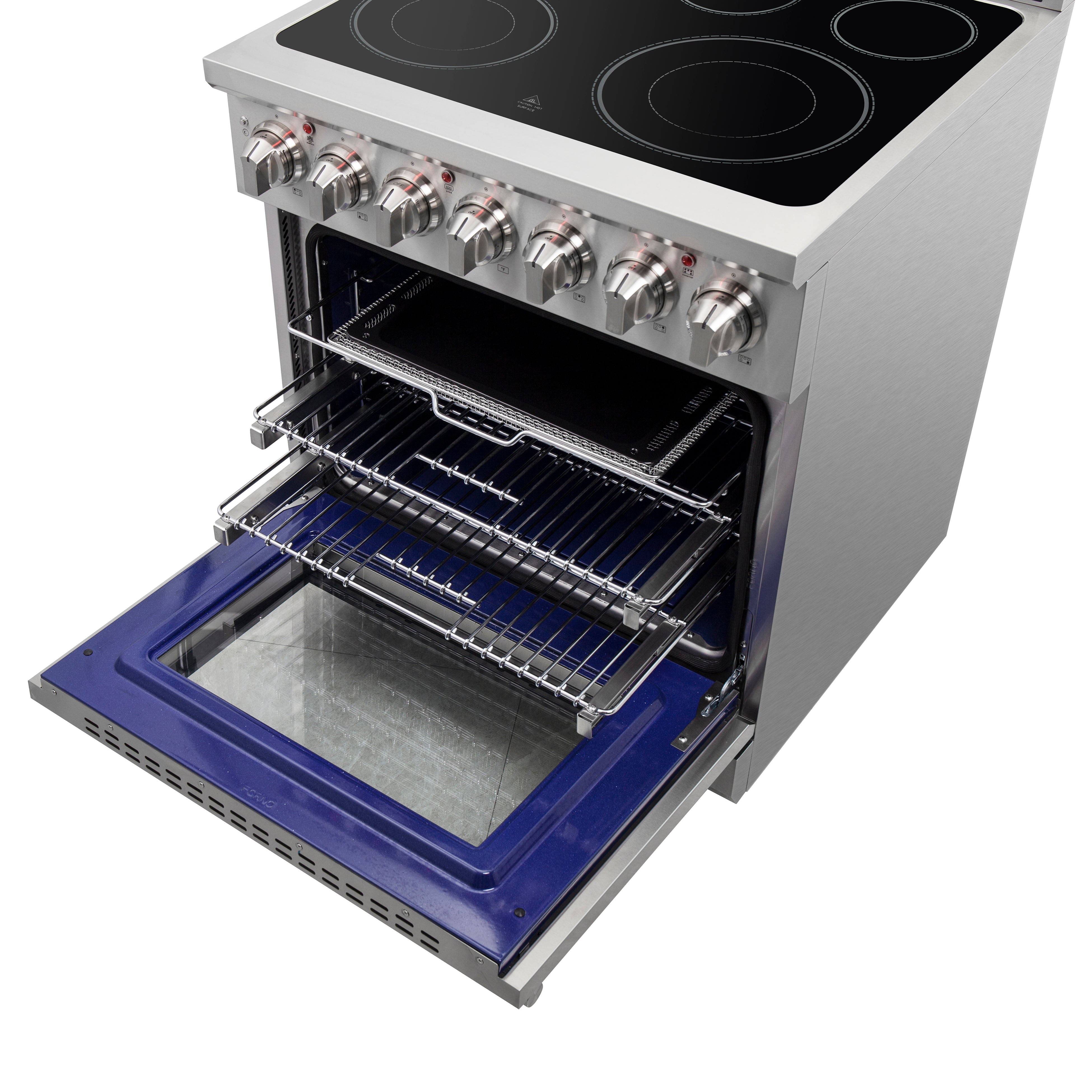 Forno Massimo 30 in. 4.32 cu. ft. 5-Burner Stainless Steel Electric Range | FFSEL6020-30