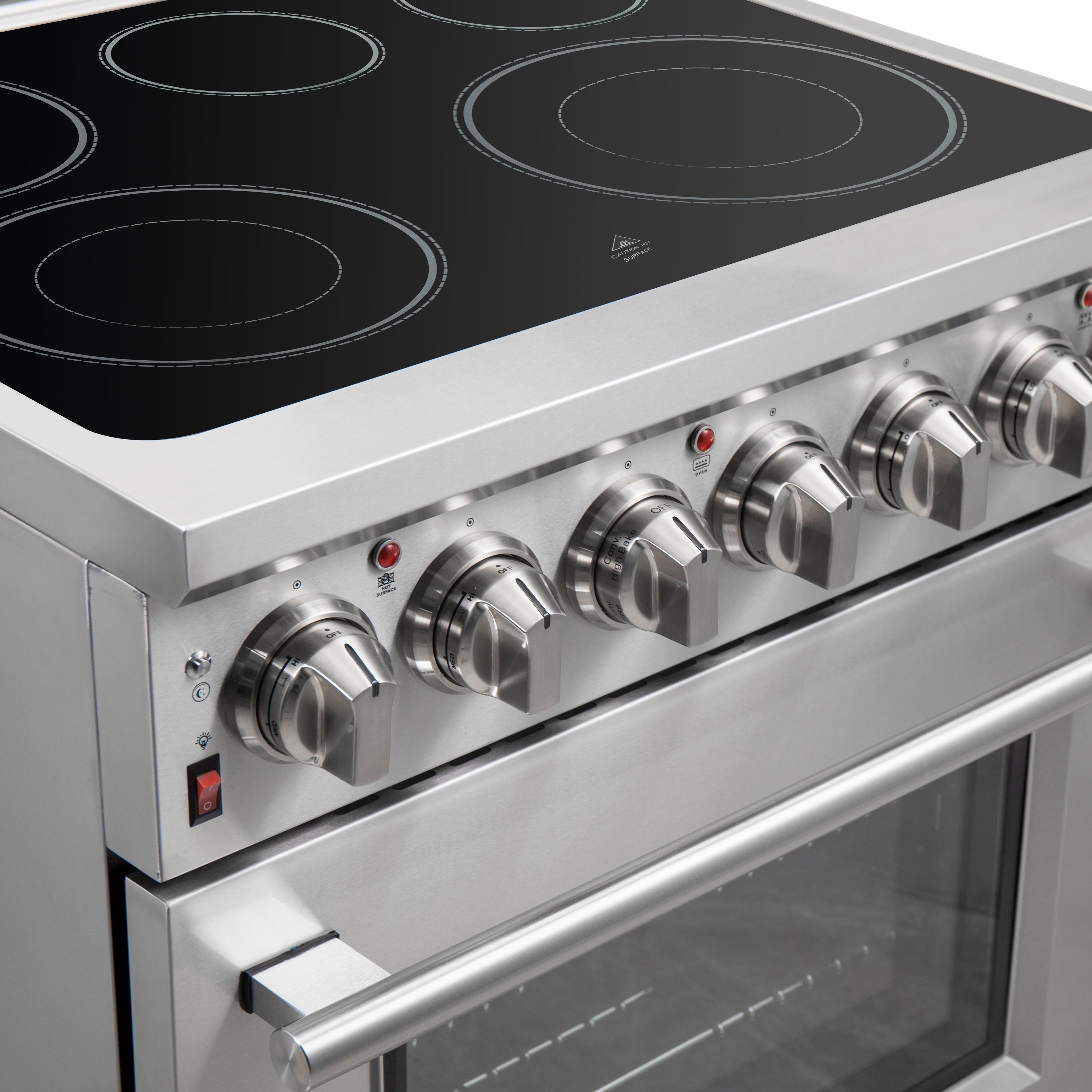 Forno Massimo 30 in. 4.32 cu. ft. 5-Burner Stainless Steel Electric Range | FFSEL6020-30