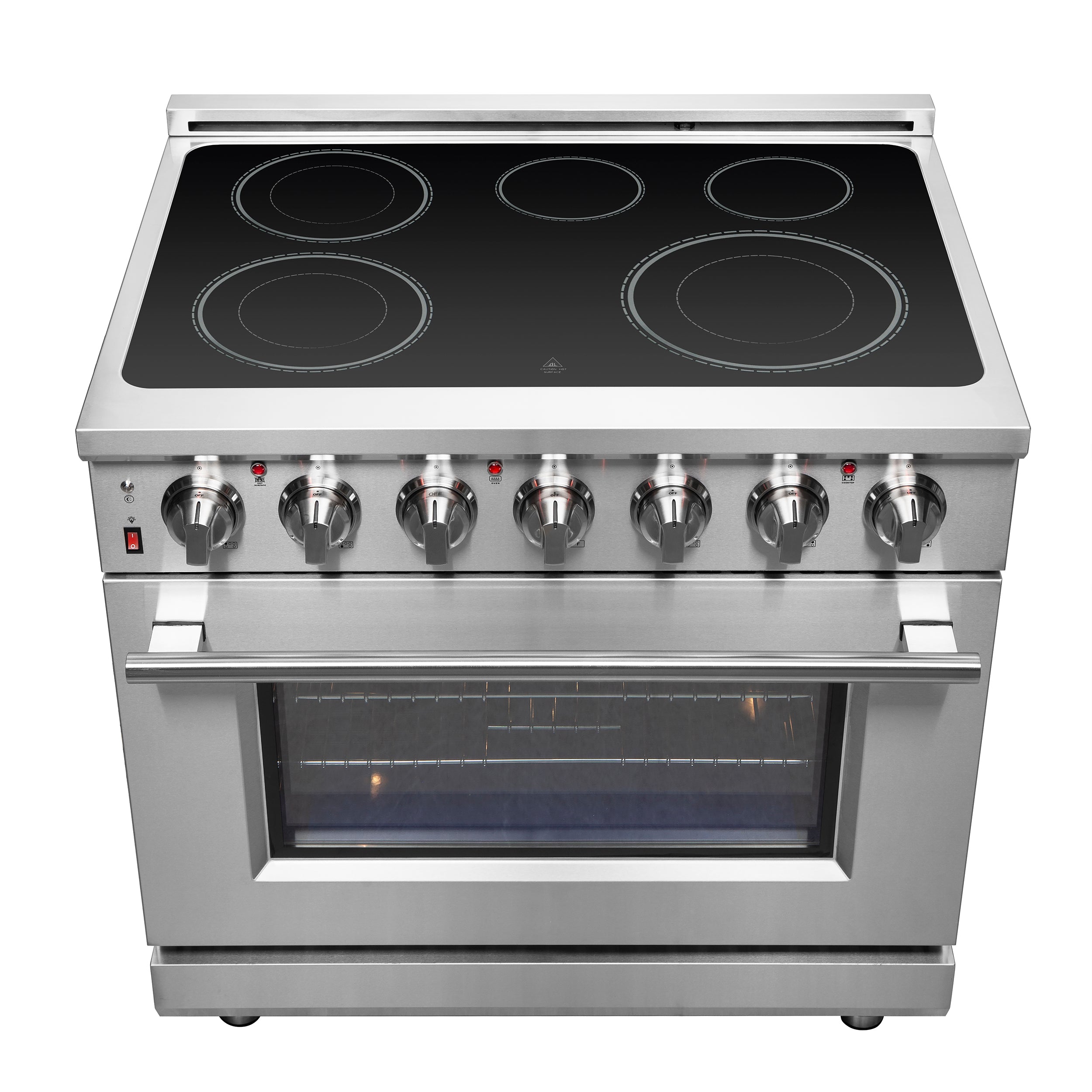 Forno Massimo 36 in. 5.36 cu. ft. 5-Burner Stainless Steel Electric Range | FFSEL6020-36