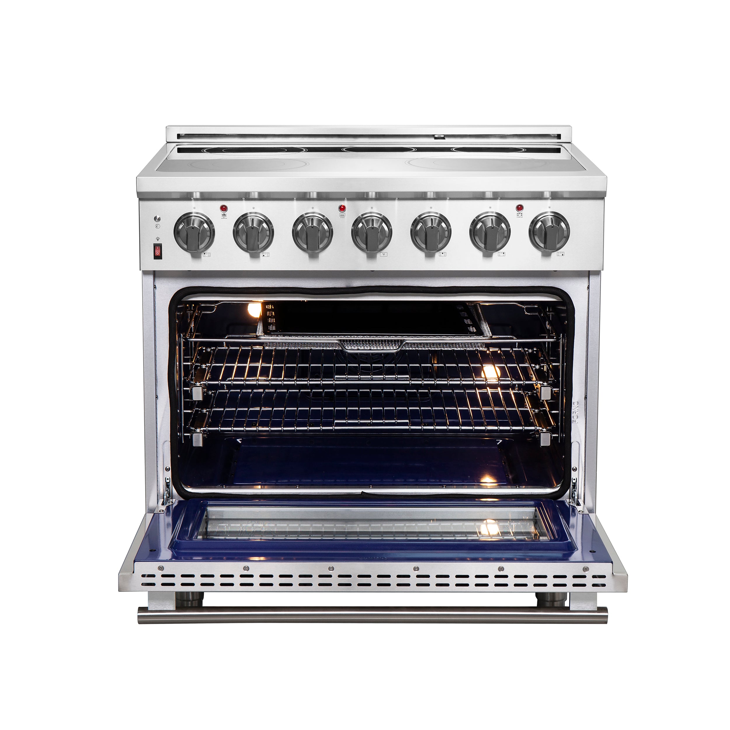 Forno Massimo 36 in. 5.36 cu. ft. 5-Burner Stainless Steel Electric Range | FFSEL6020-36