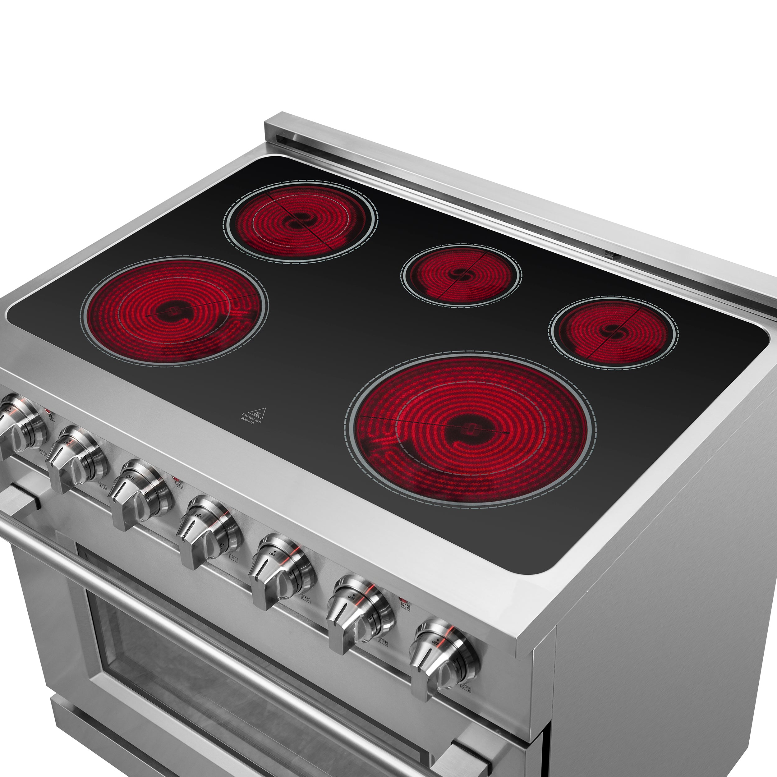 Forno Massimo 36 in. 5.36 cu. ft. 5-Burner Stainless Steel Electric Range | FFSEL6020-36