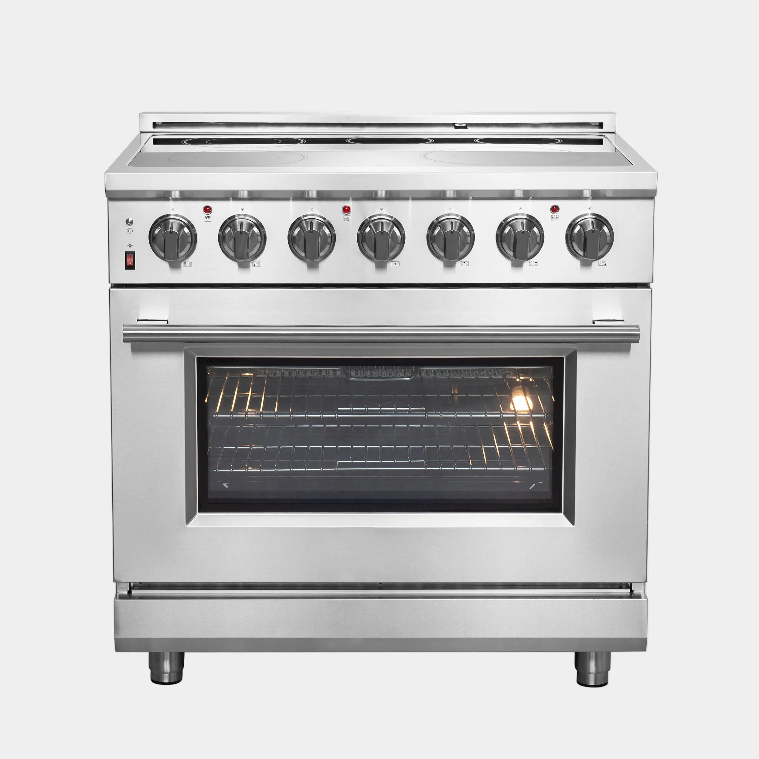 Forno Massimo 36 in. 5.36 cu. ft. 5-Burner Stainless Steel Electric Range | FFSEL6020-36