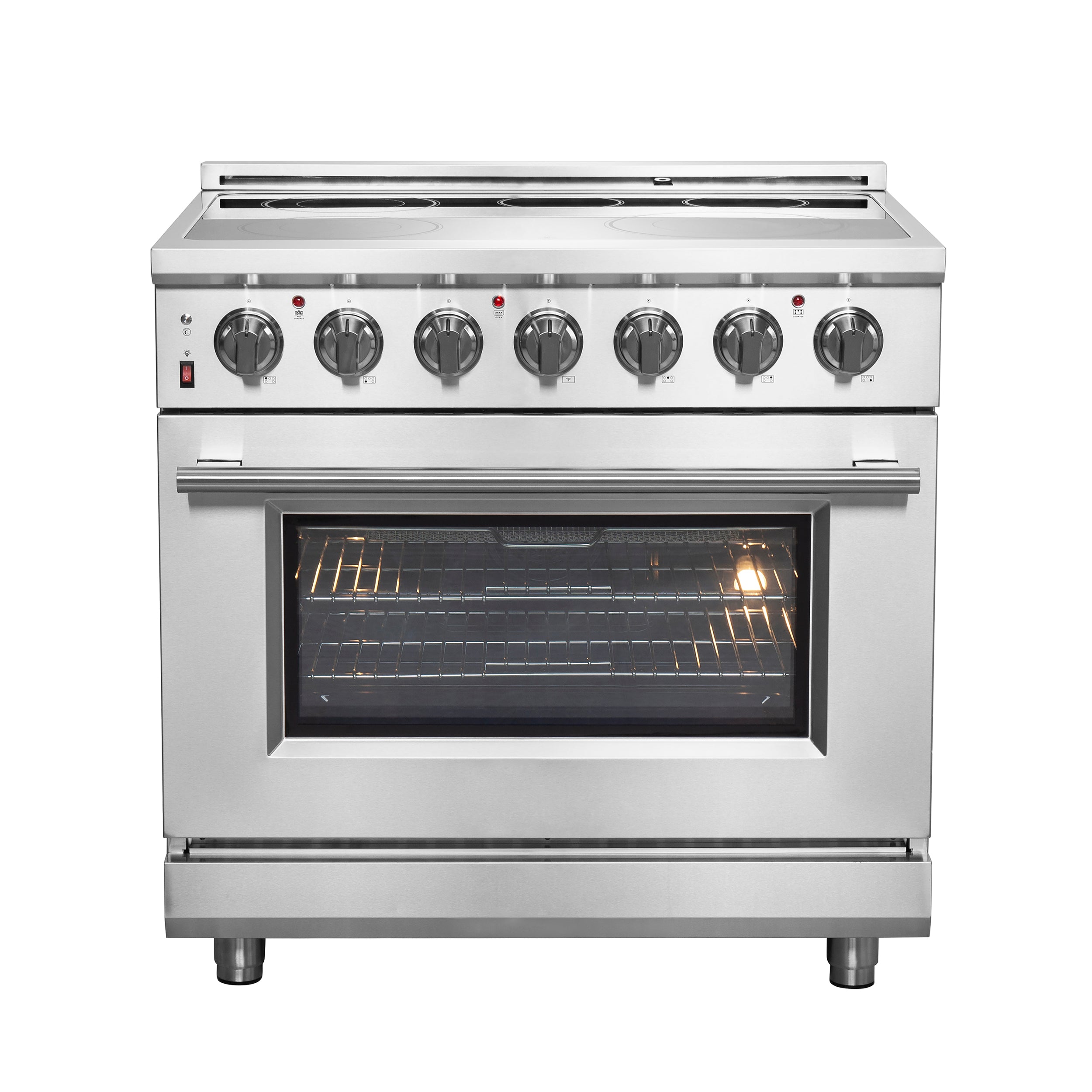 Forno Massimo 36 in. 5.36 cu. ft. 5-Burner Stainless Steel Electric Range | FFSEL6020-36