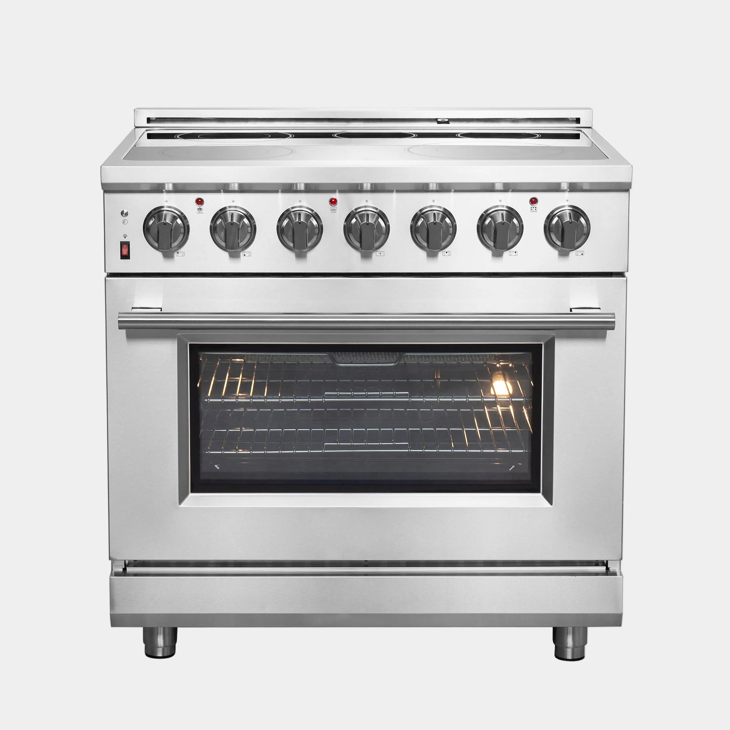 Forno Massimo 36 in. 5.36 cu. ft. 5-Burner Stainless Steel Electric Range | FFSEL6020-36