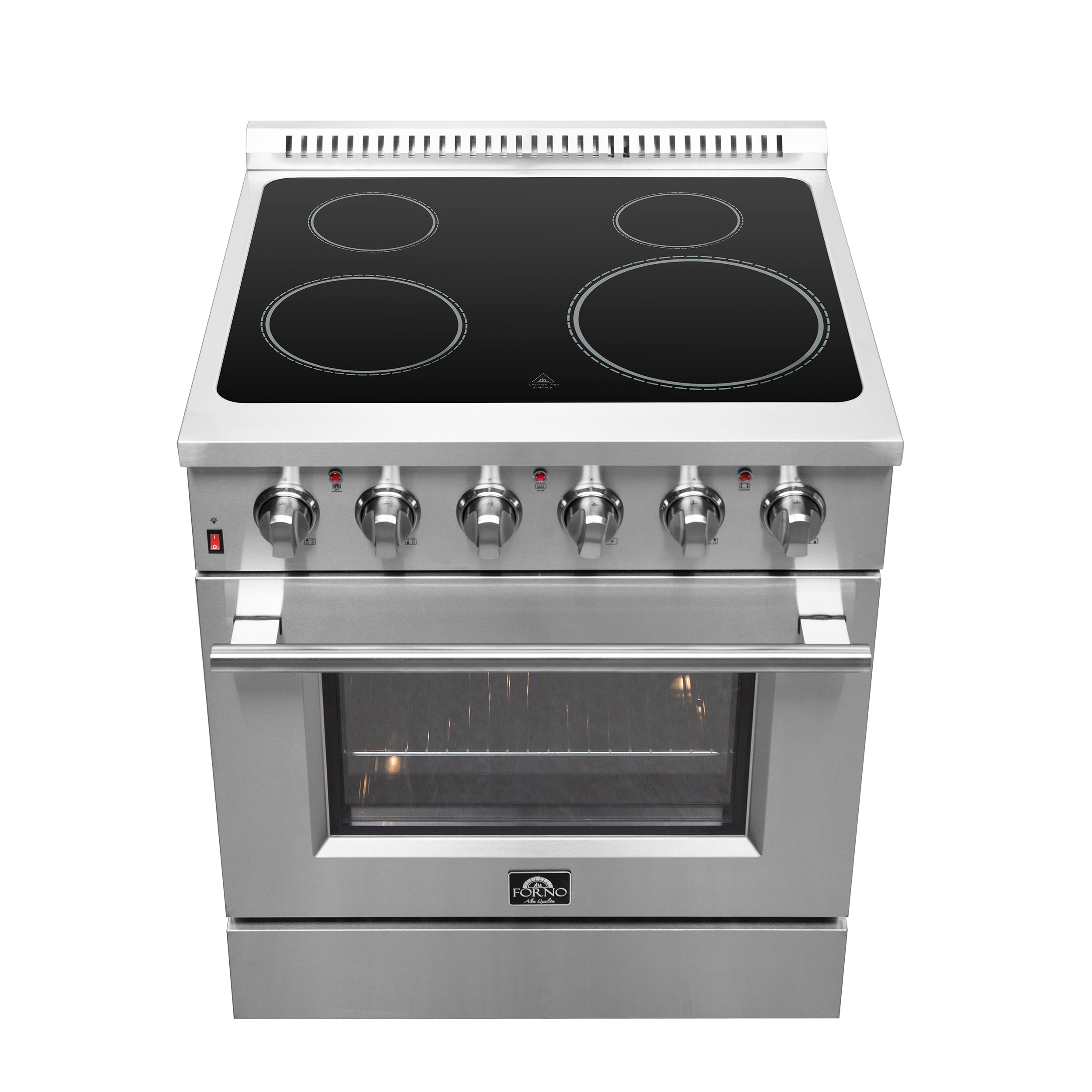Forno Galiano 30 in. 4.32 cu. ft. 4-Burner Stainless Steel Electric Range | FFSEL6083-30