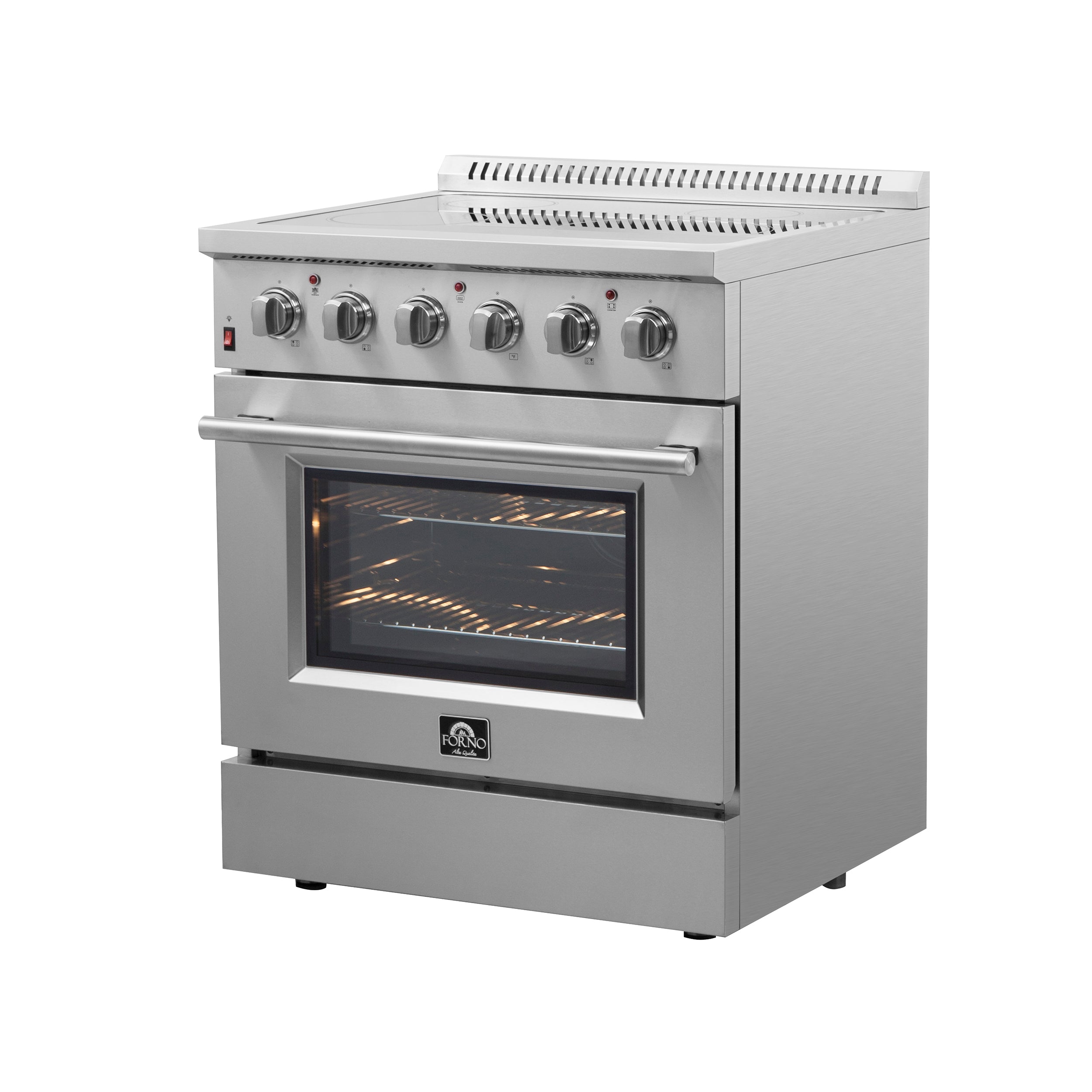 Forno Galiano 30 in. 4.32 cu. ft. 4-Burner Stainless Steel Electric Range | FFSEL6083-30