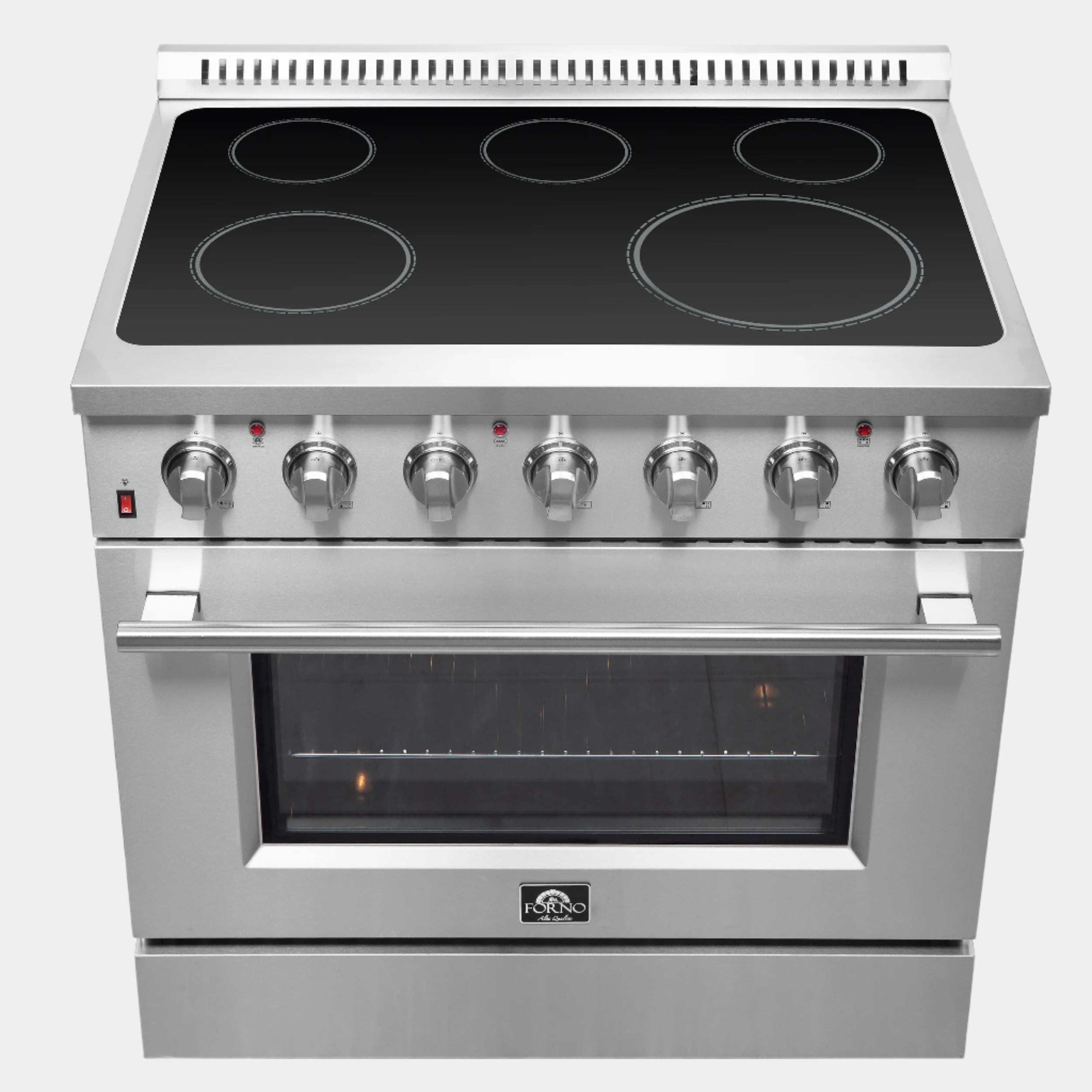 Forno Galiano 36-Inch Freestanding Electric Range, True Convection, Energy Efficient