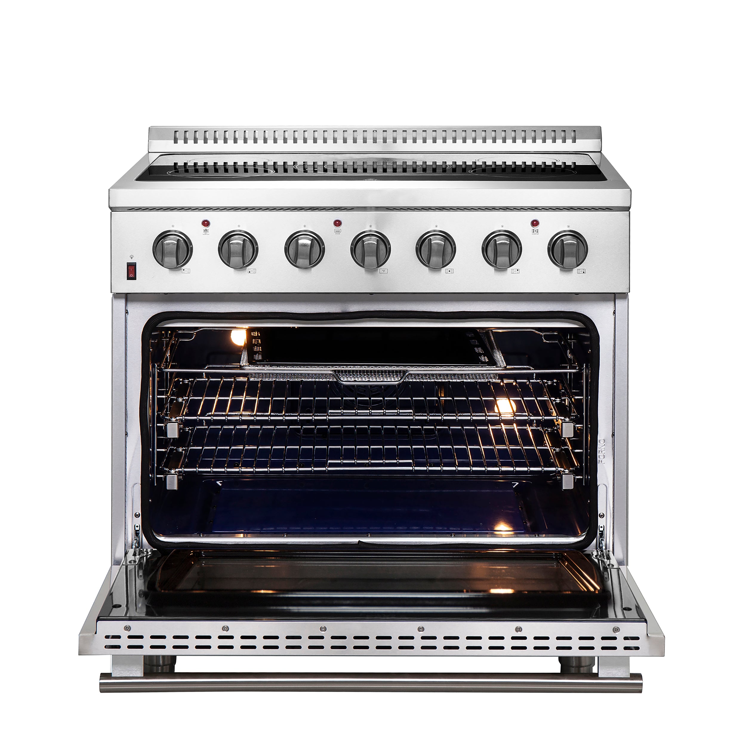Forno Galiano 36 in. 5.36 cu. ft. 5-Burner Stainless Steel Electric Range | FFSEL6083-36