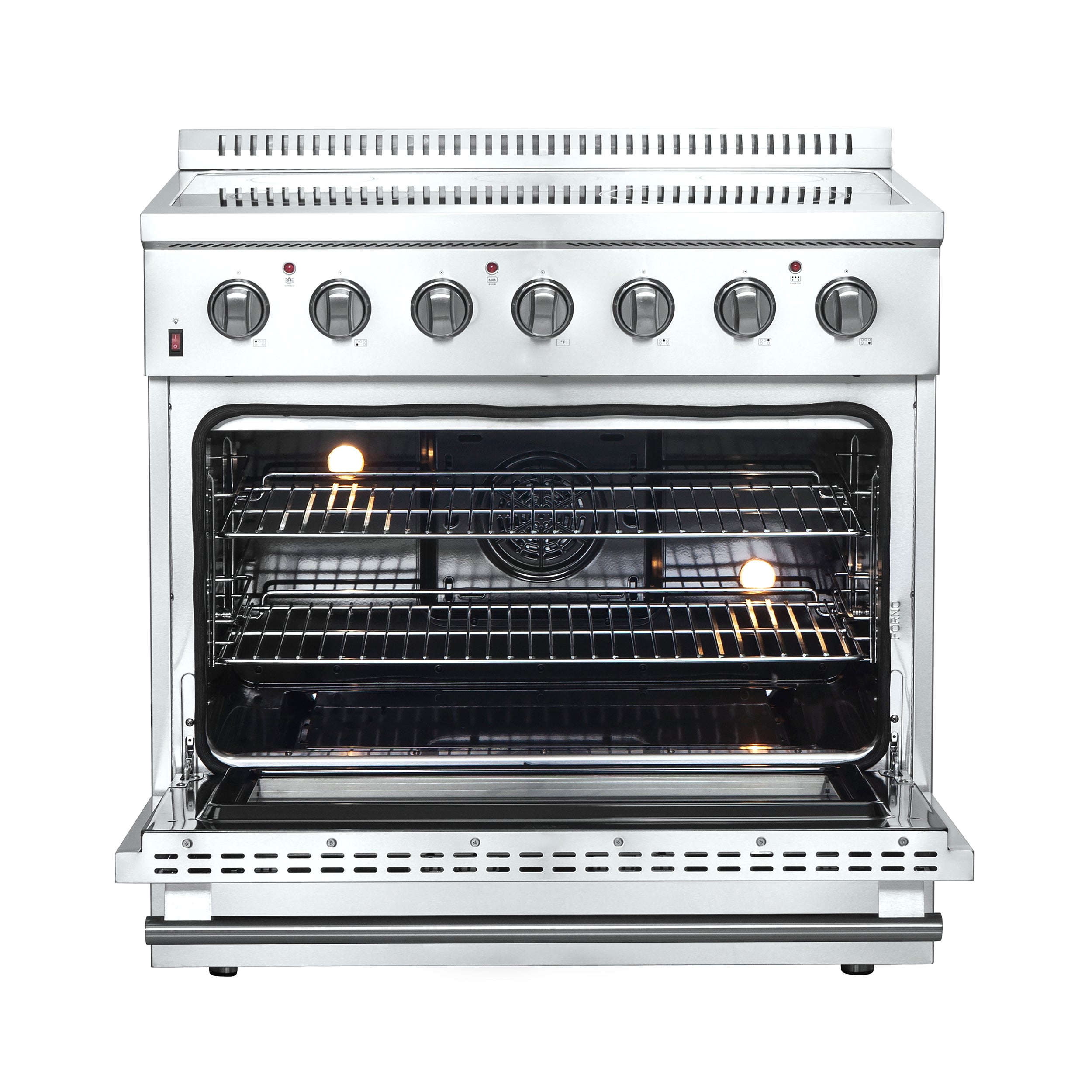 Forno Galiano 36 in. 5.36 cu. ft. 5-Burner Stainless Steel Electric Range | FFSEL6083-36