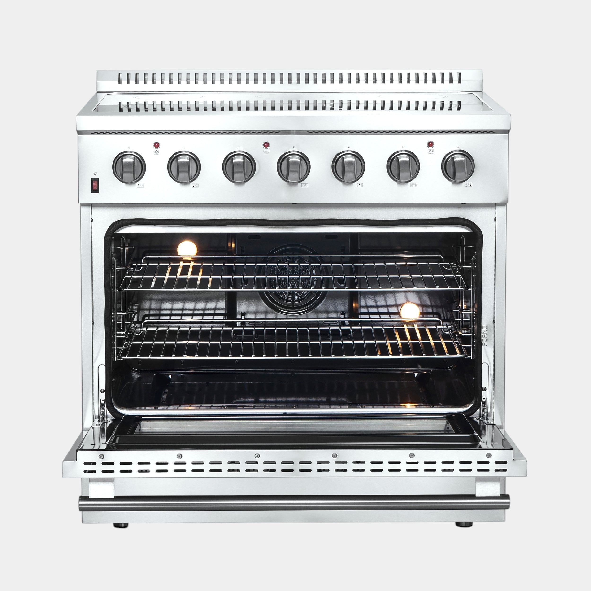 Forno Galiano 36 in. 5.36 cu. ft. 5-Burner Stainless Steel Electric Range | FFSEL6083-36