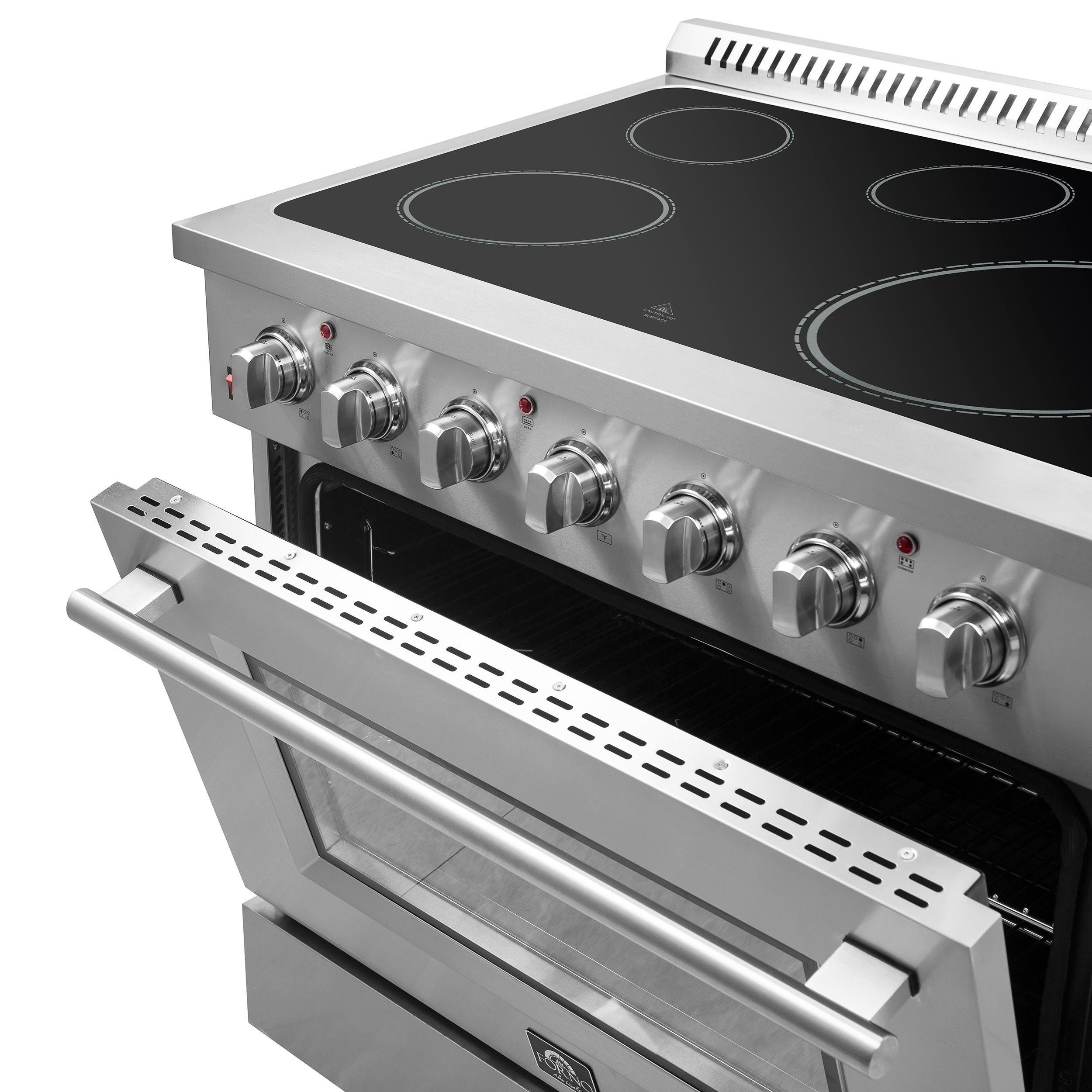 Forno Galiano 36 in. 5.36 cu. ft. 5-Burner Stainless Steel Electric Range | FFSEL6083-36