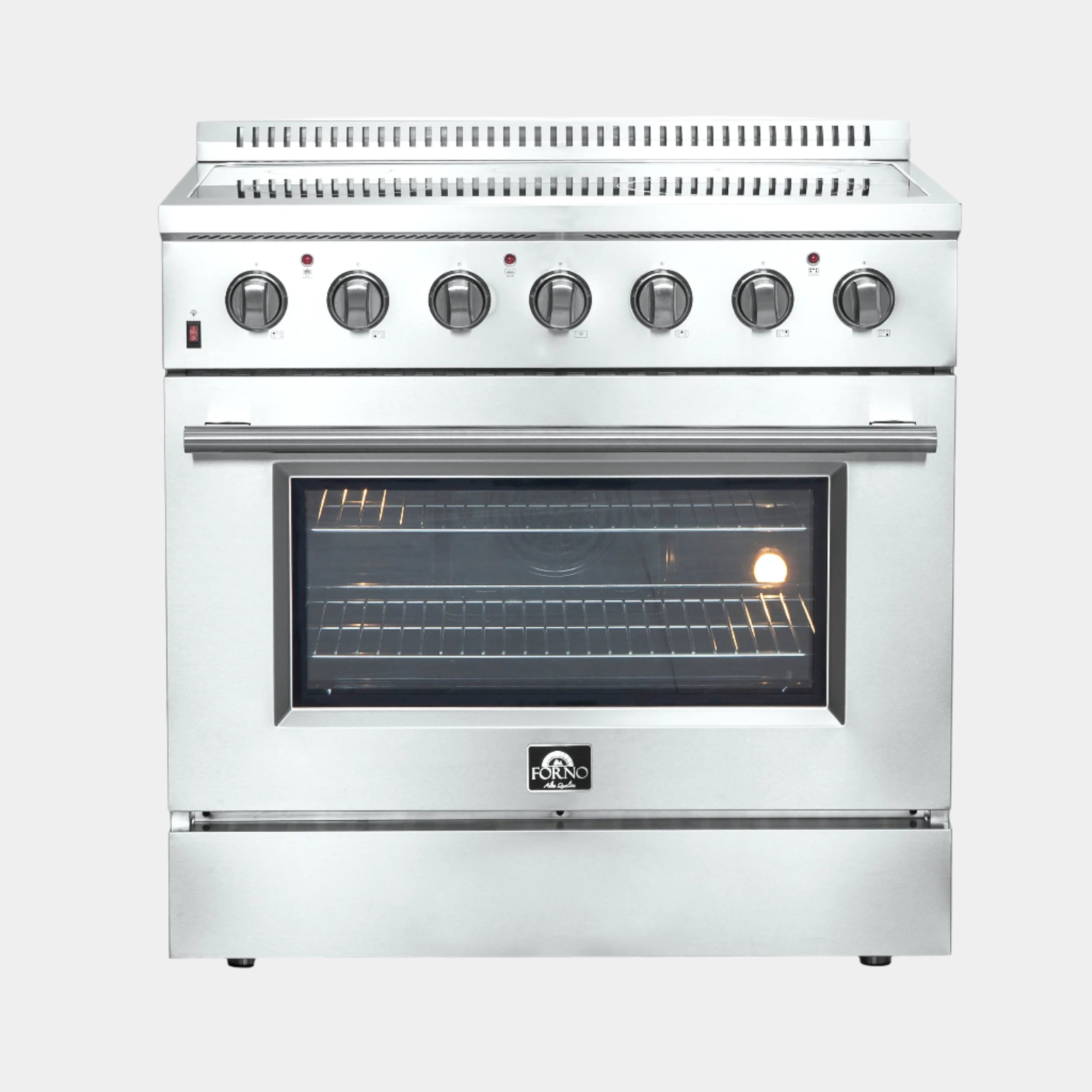 Forno Galiano 36-Inch Freestanding Electric Range, True Convection, Energy Efficient