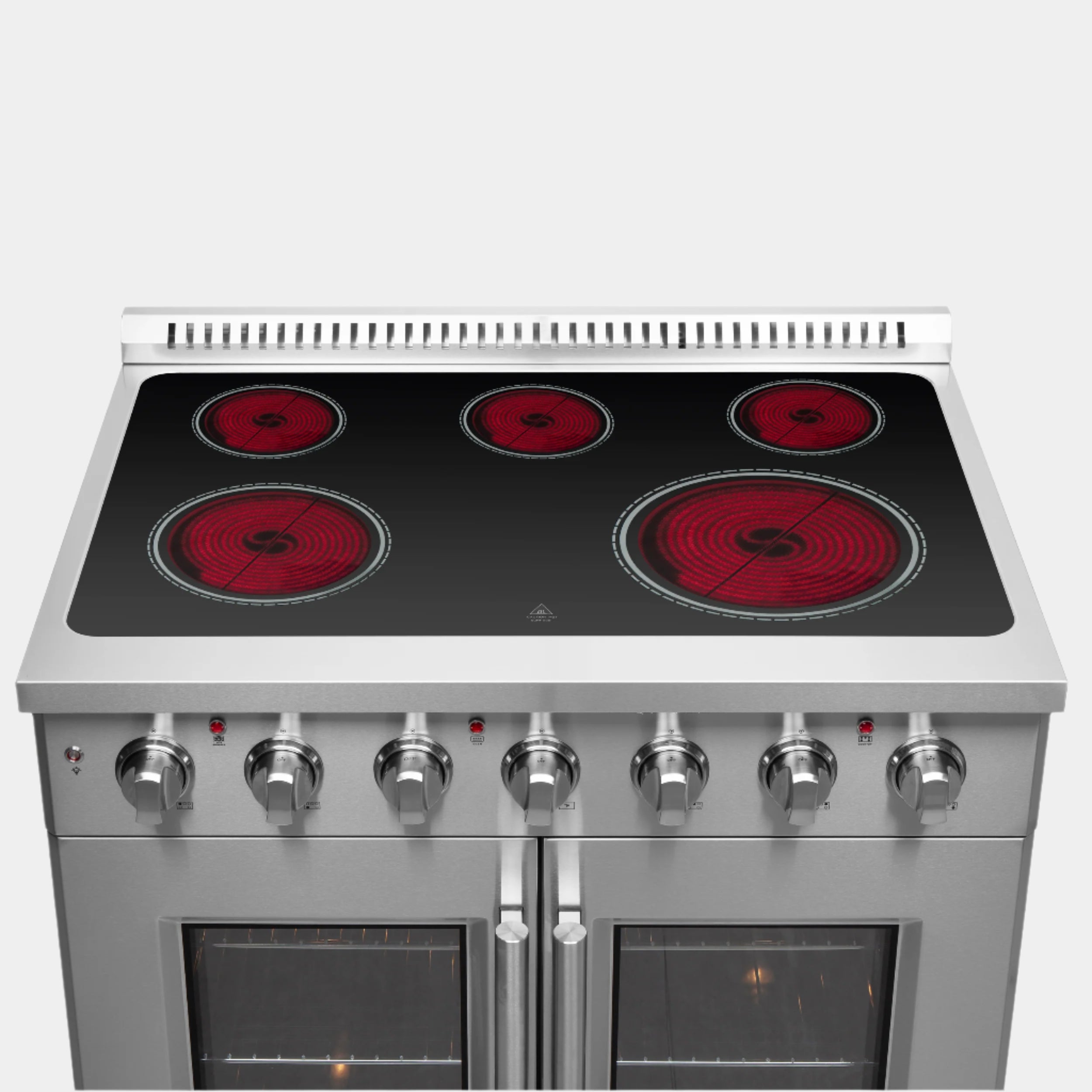 Forno Galiano 36-Inch Freestanding French Door Electric Range, True Convection, Energy Efficient