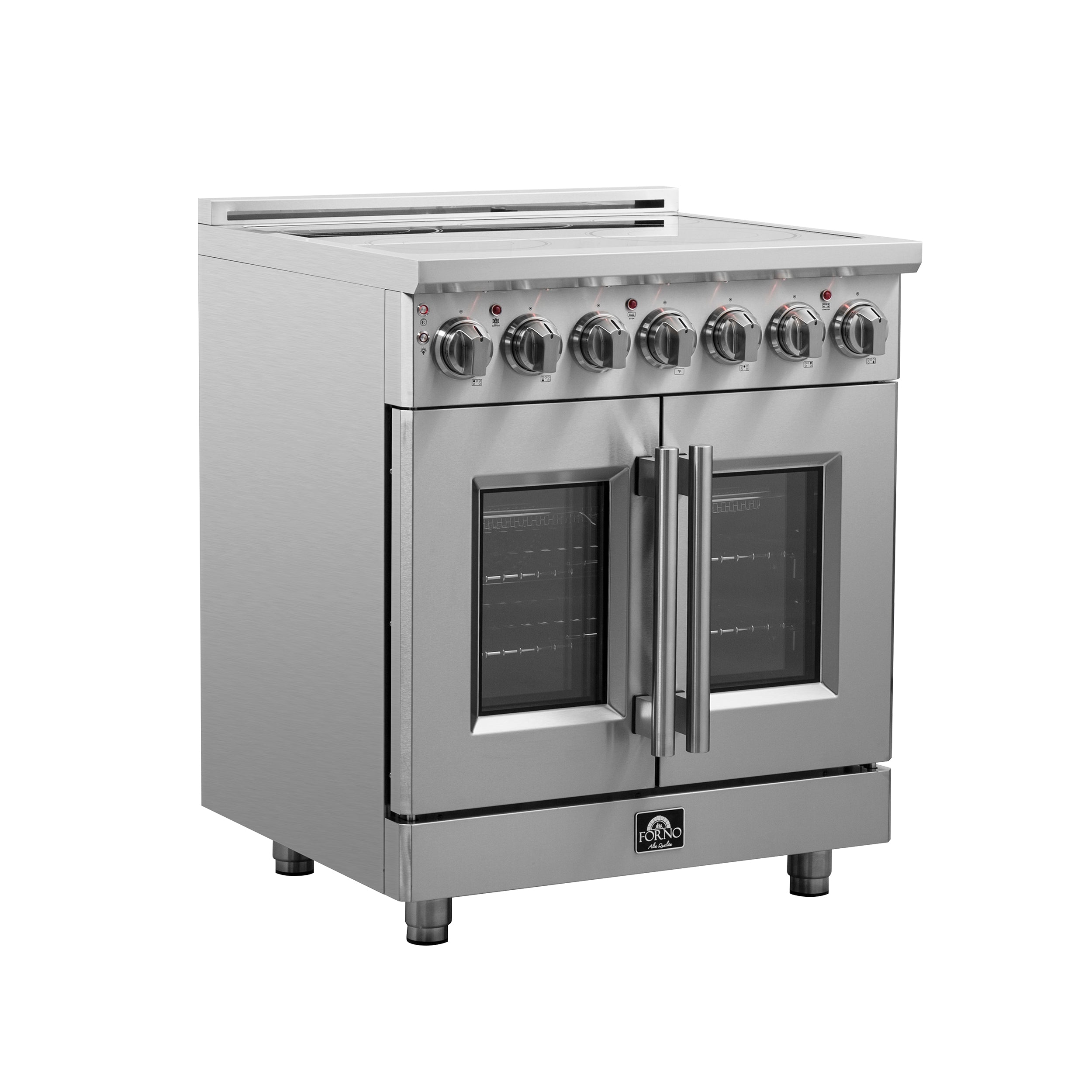 Forno Massimo 30 in. 4.32 cu. ft. 5-Burner Stainless Steel French Door Electric Range | FFSEL6955-30