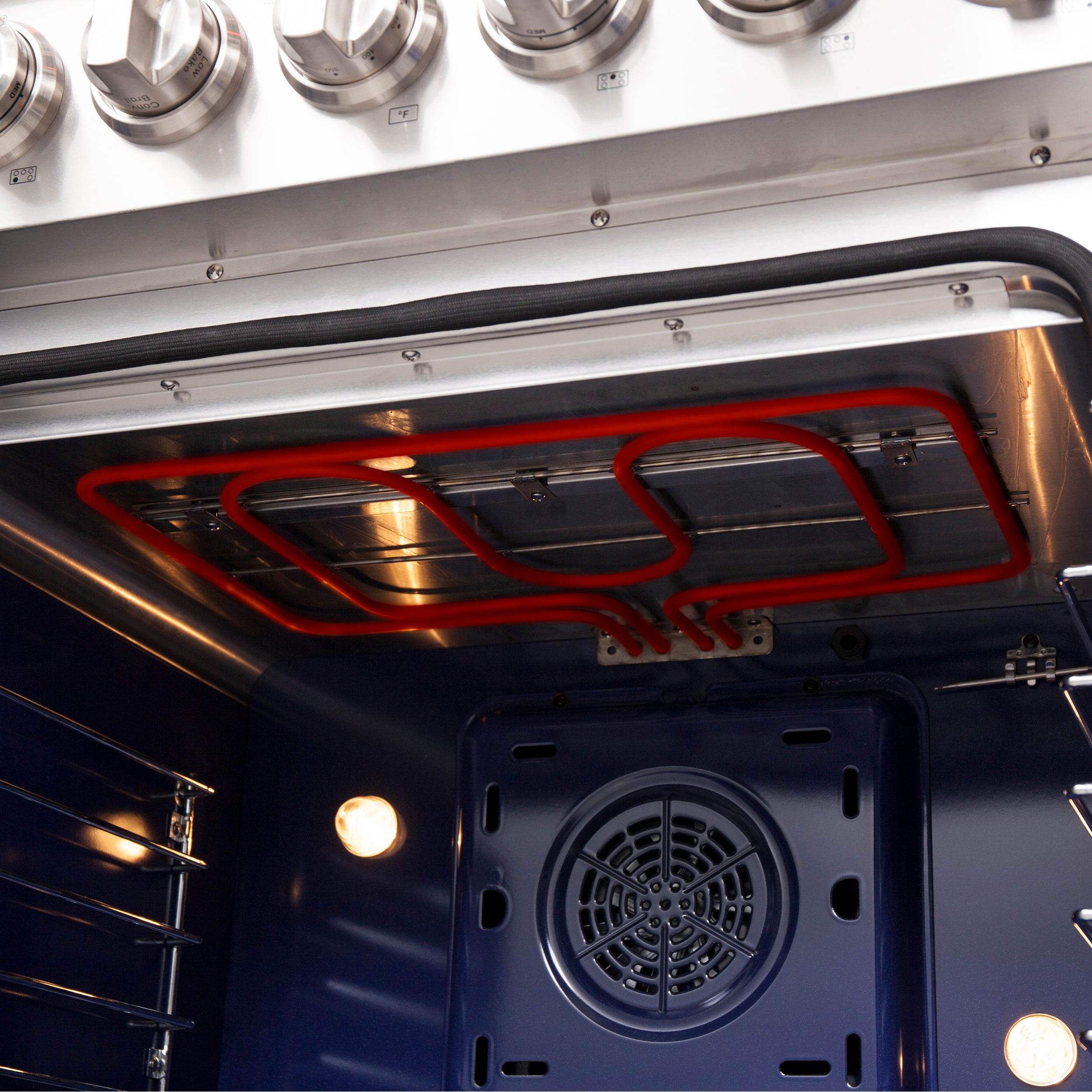 Forno Massimo 30-Inch Freestanding French Door Electric Range, True Convection Oven