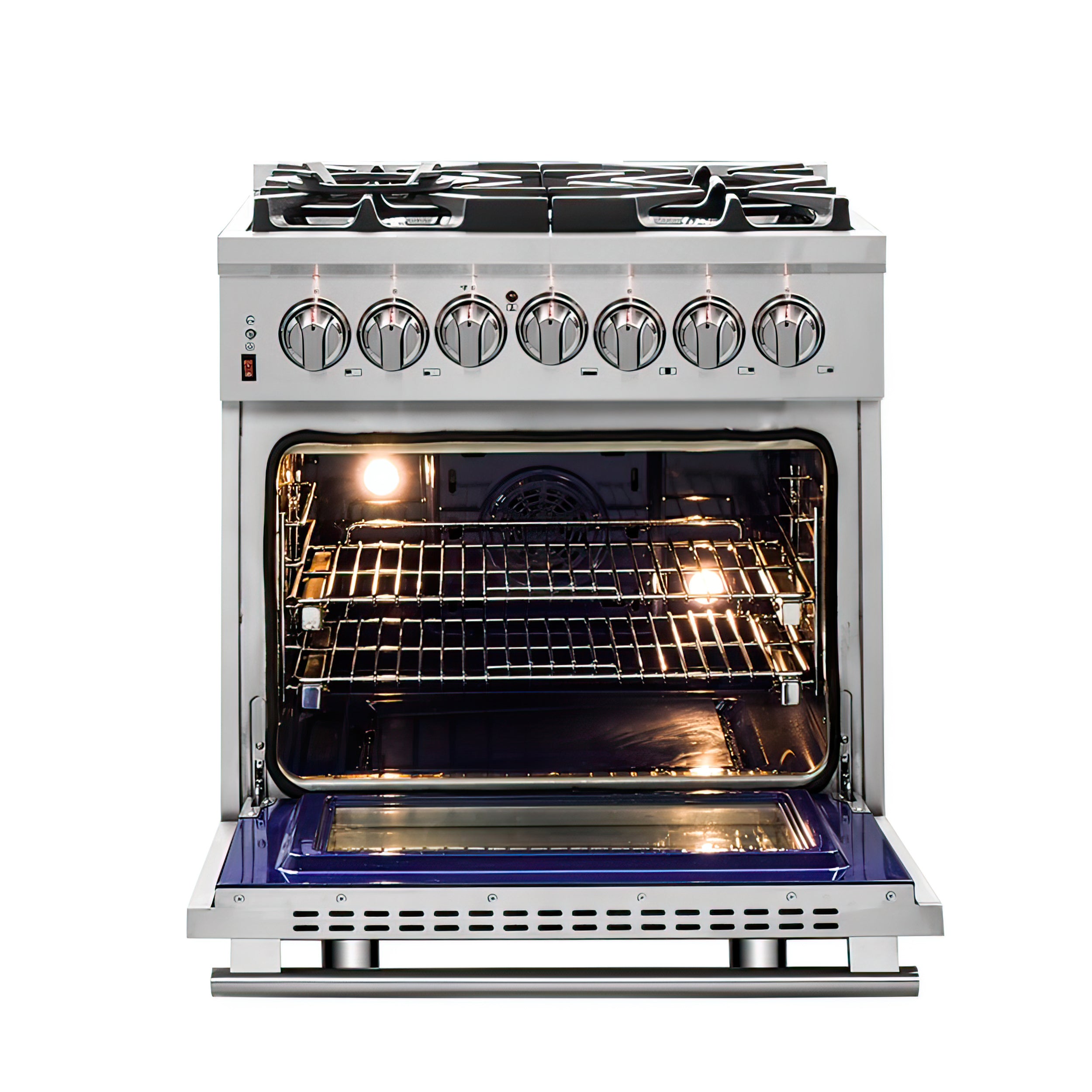 Forno Massimo 30 in. 4.32 cu. ft. 5-Burner Stainless Steel Dual Fuel Range | FFSGS6125-30