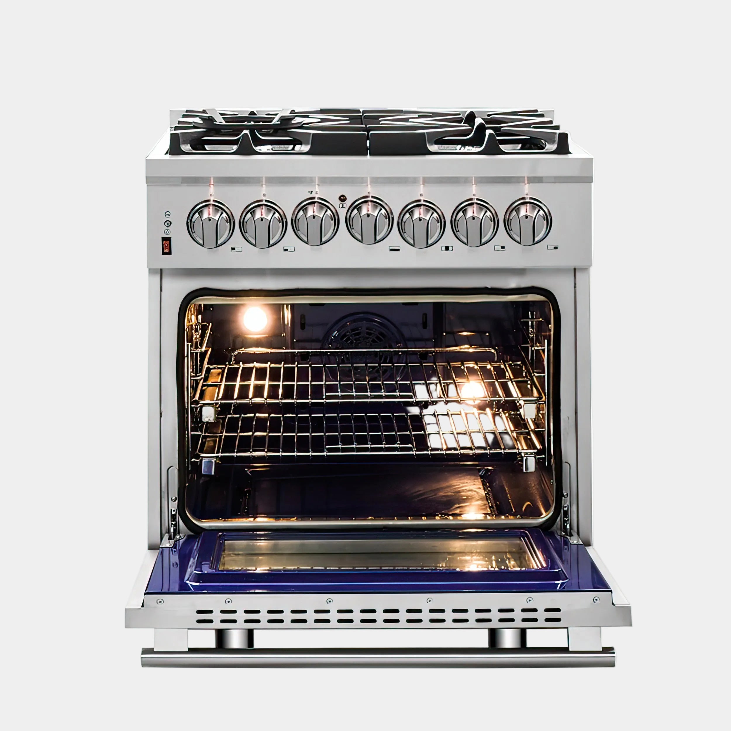 Forno Massimo 30 in. 4.32 cu. ft. 5-Burner Stainless Steel Dual Fuel Range | FFSGS6125-30