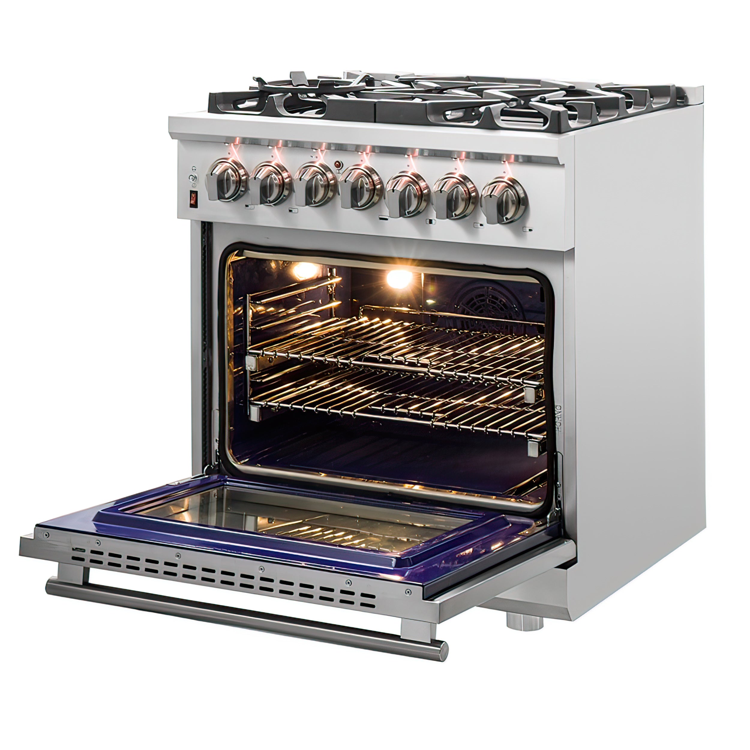 Forno Massimo 30 in. 4.32 cu. ft. 5-Burner Stainless Steel Dual Fuel Range | FFSGS6125-30