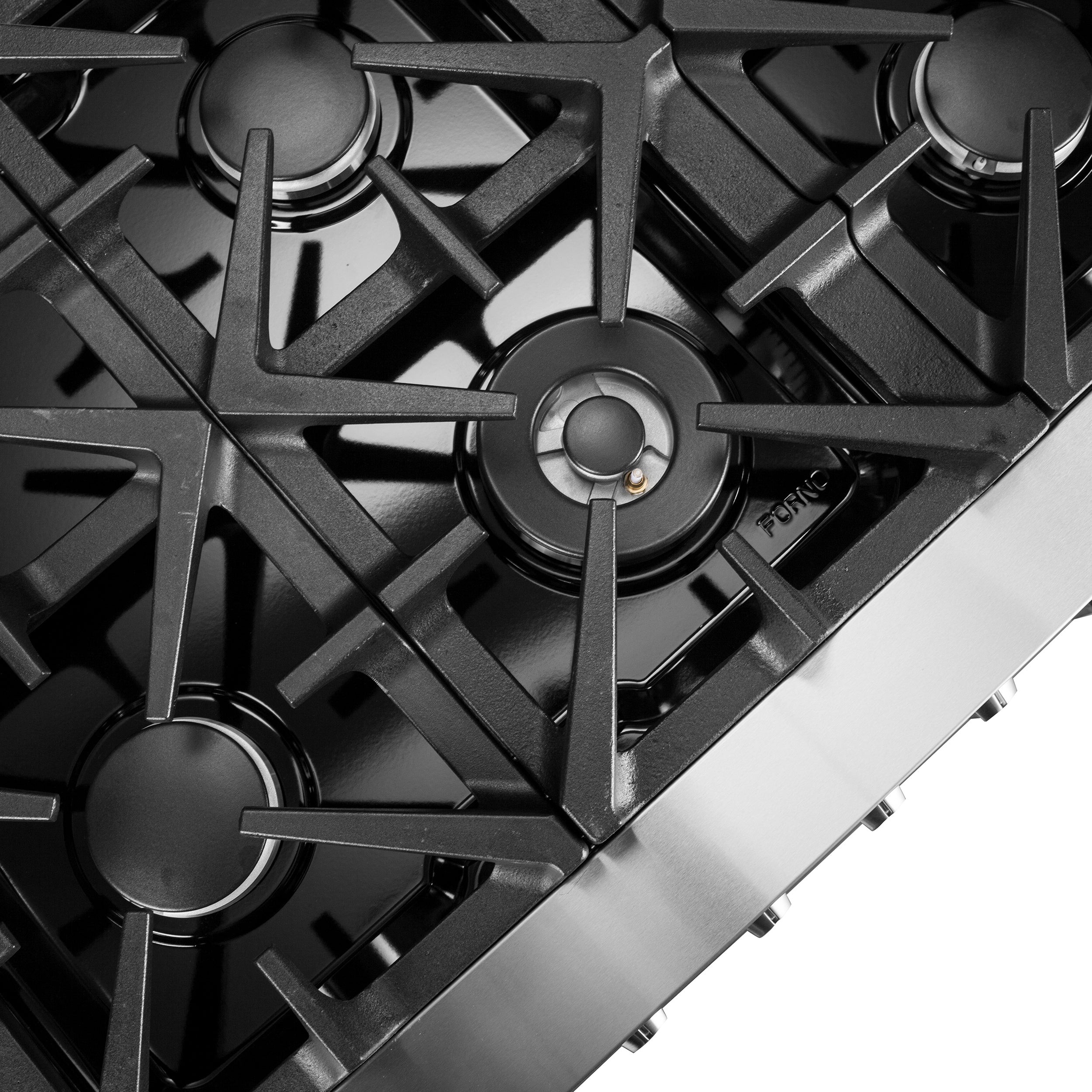 Forno Massimo 60 in. 8.64 cu. ft. 10-Burner Stainless Steel Dual Fuel Range | FFSGS6125-60