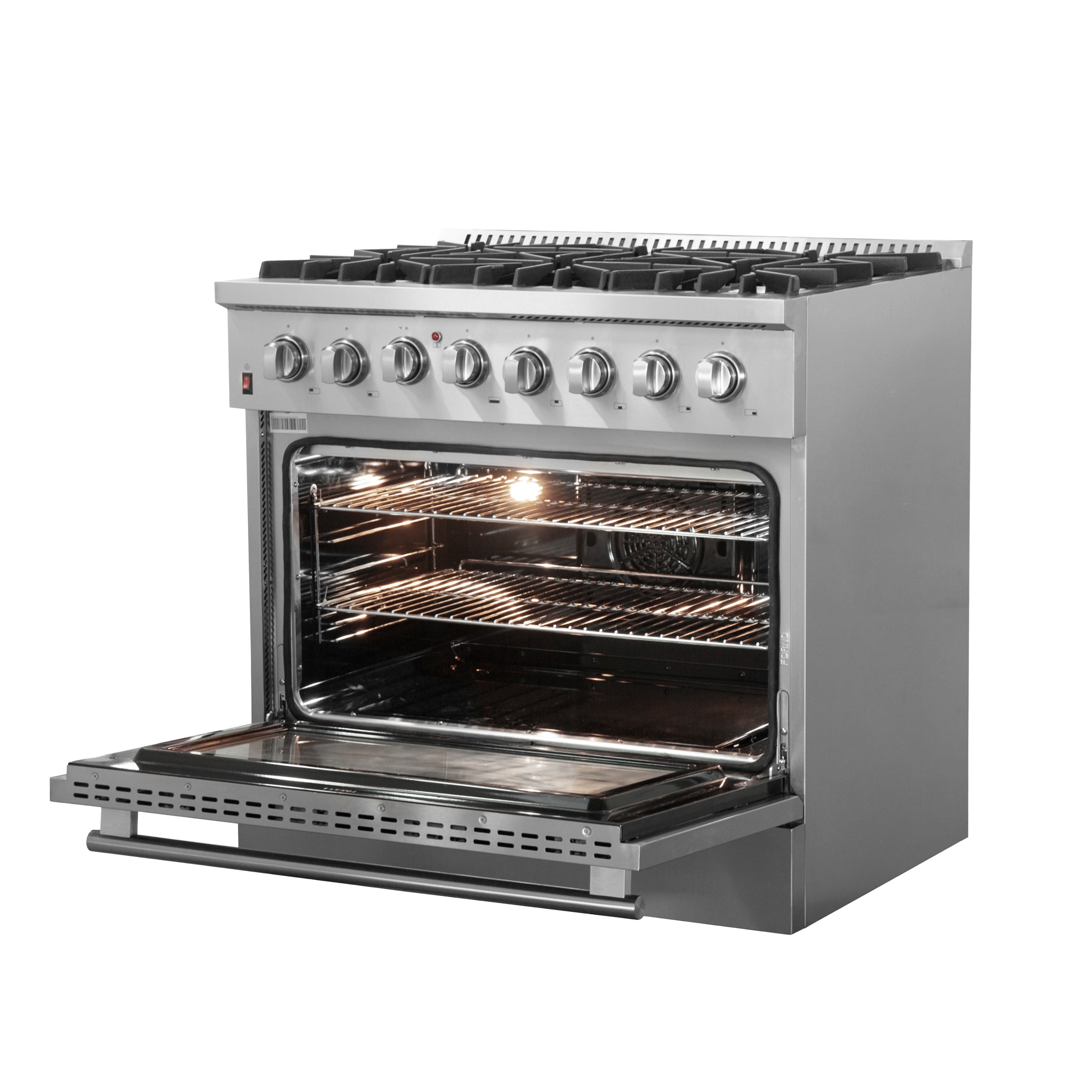Forno Galiano 36 in. 5.26 cu. ft. 6-Burner Stainless Steel Dual Fuel Range | FFSGS6156-36
