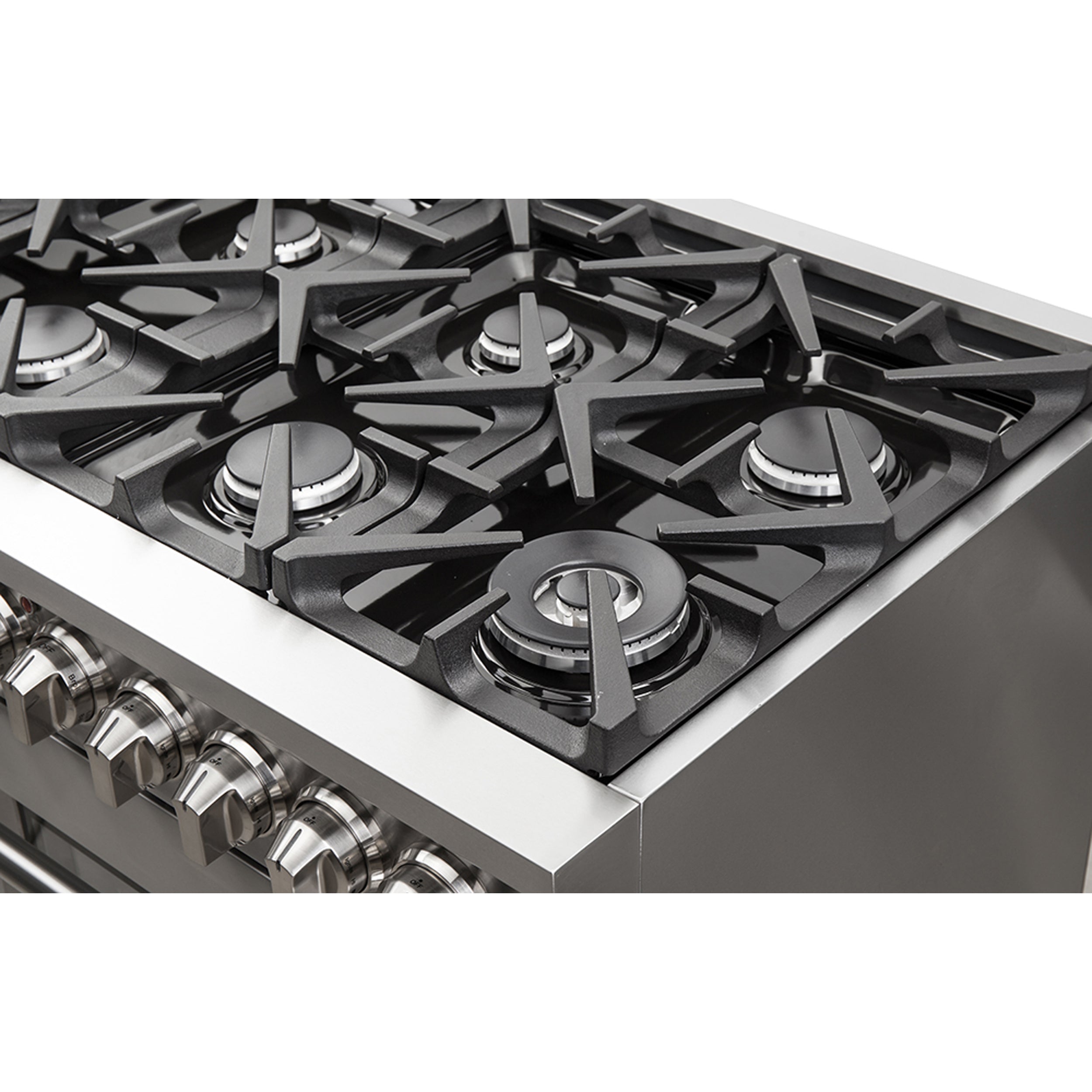 Forno Massimo 48-Inch Freestanding Gas Range, 8 Burners, True Convection Oven