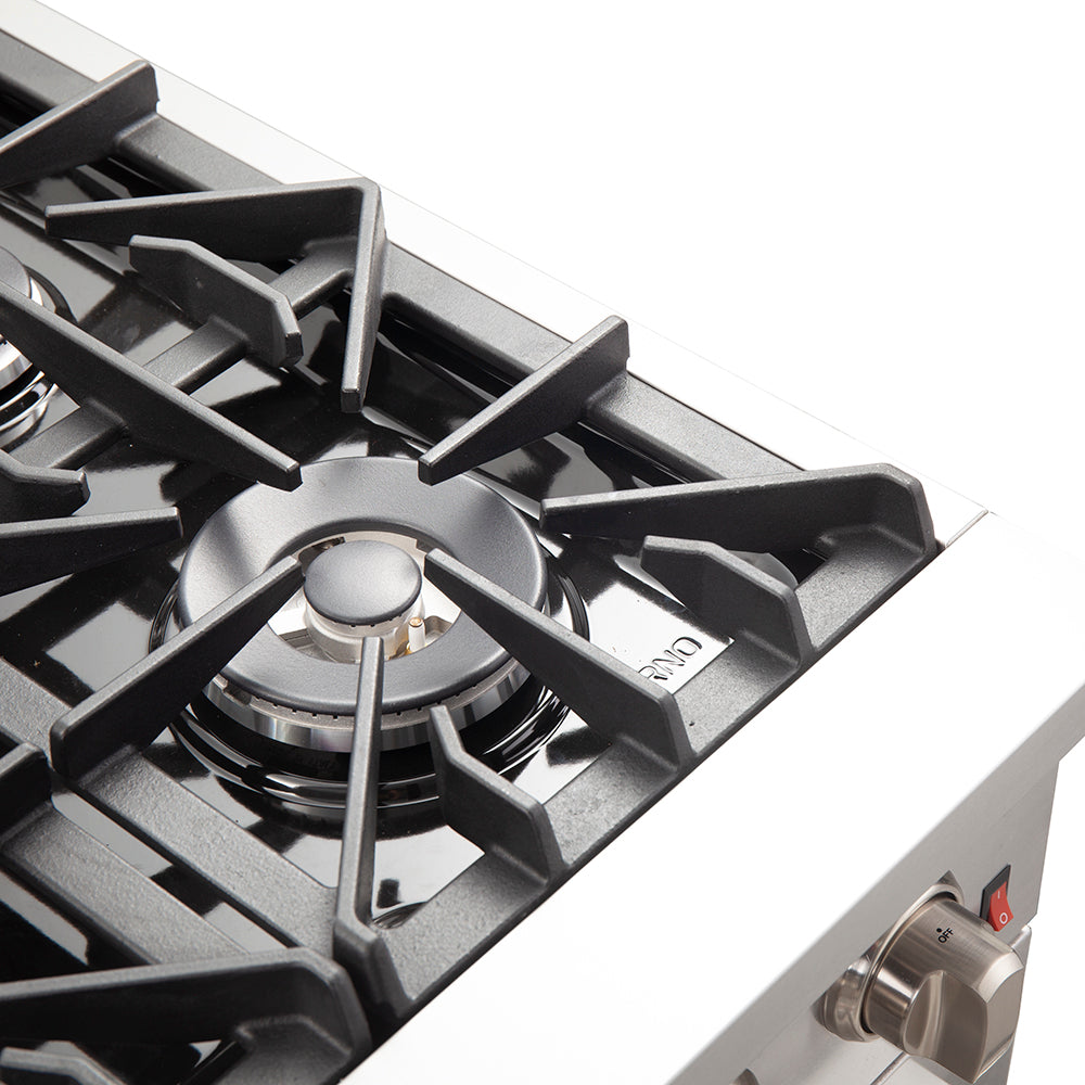 Forno Galiano 36 in. 5.26 cu. ft. 6-Burner Stainless Steel Gas Range | FFSGS6244-48