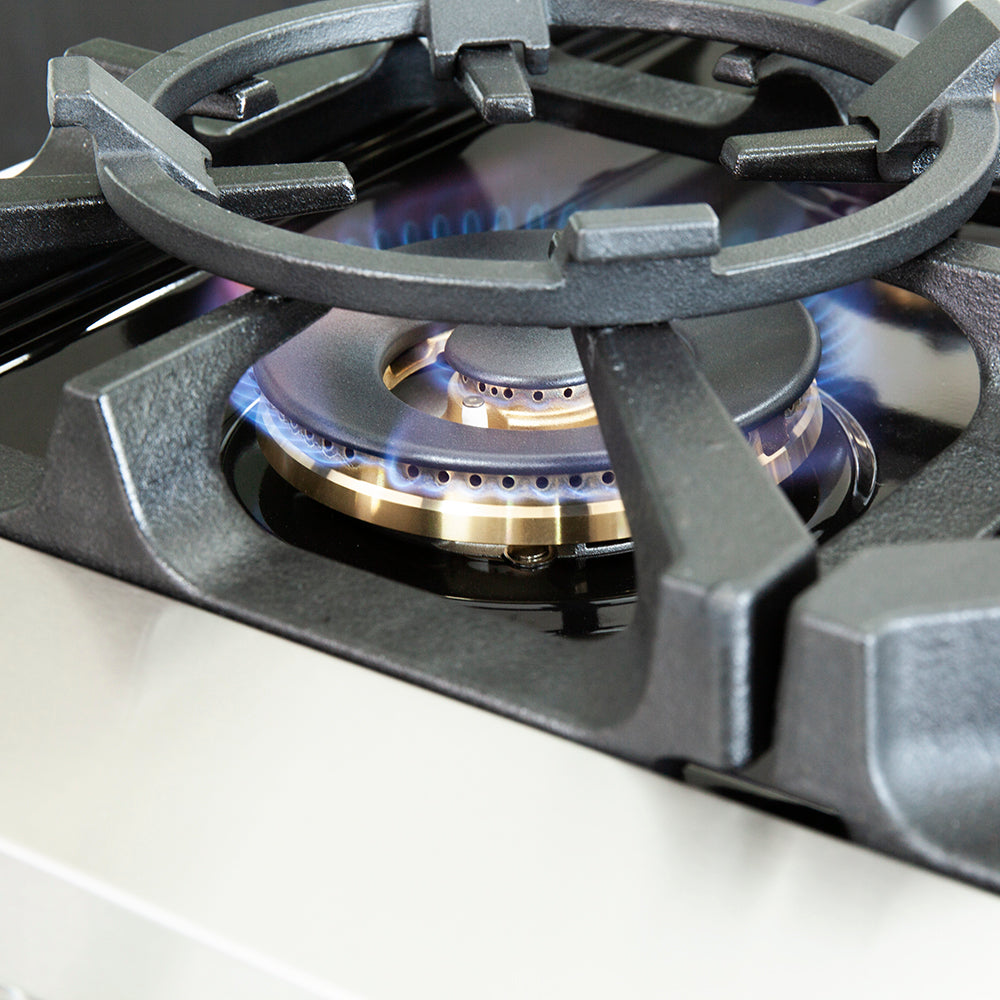 Forno Capriasca 36 in. 5.36 cu. ft. 6-Burner Stainless Steel Gas Range with Brass Burners | FFSGS6260-36