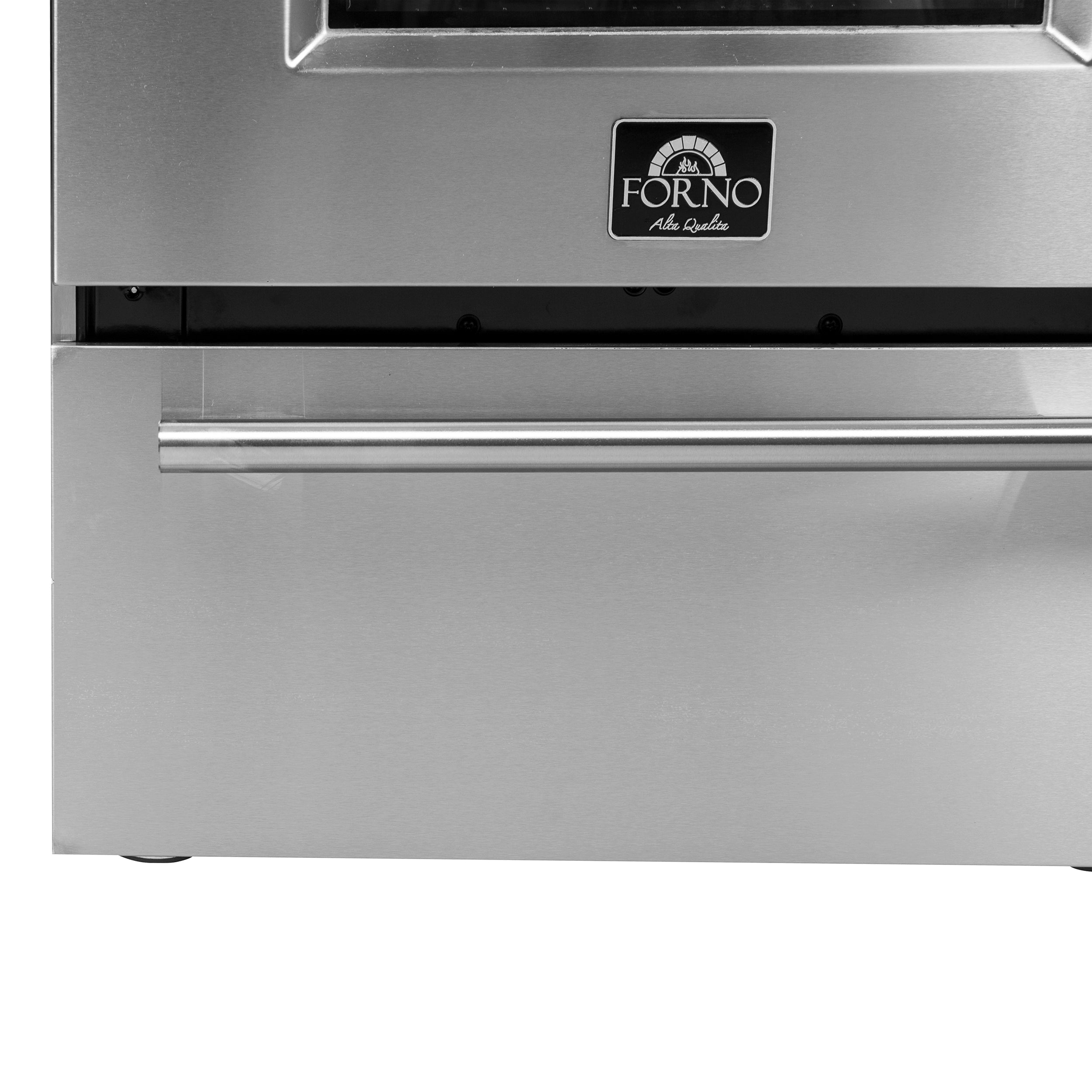 Forno Breno 24 in. 2.3 cu.ft. Stainless Steel Gas Range with 4 Burners, Air Fry Kit and Storage Drawer | FFSGS6272-24