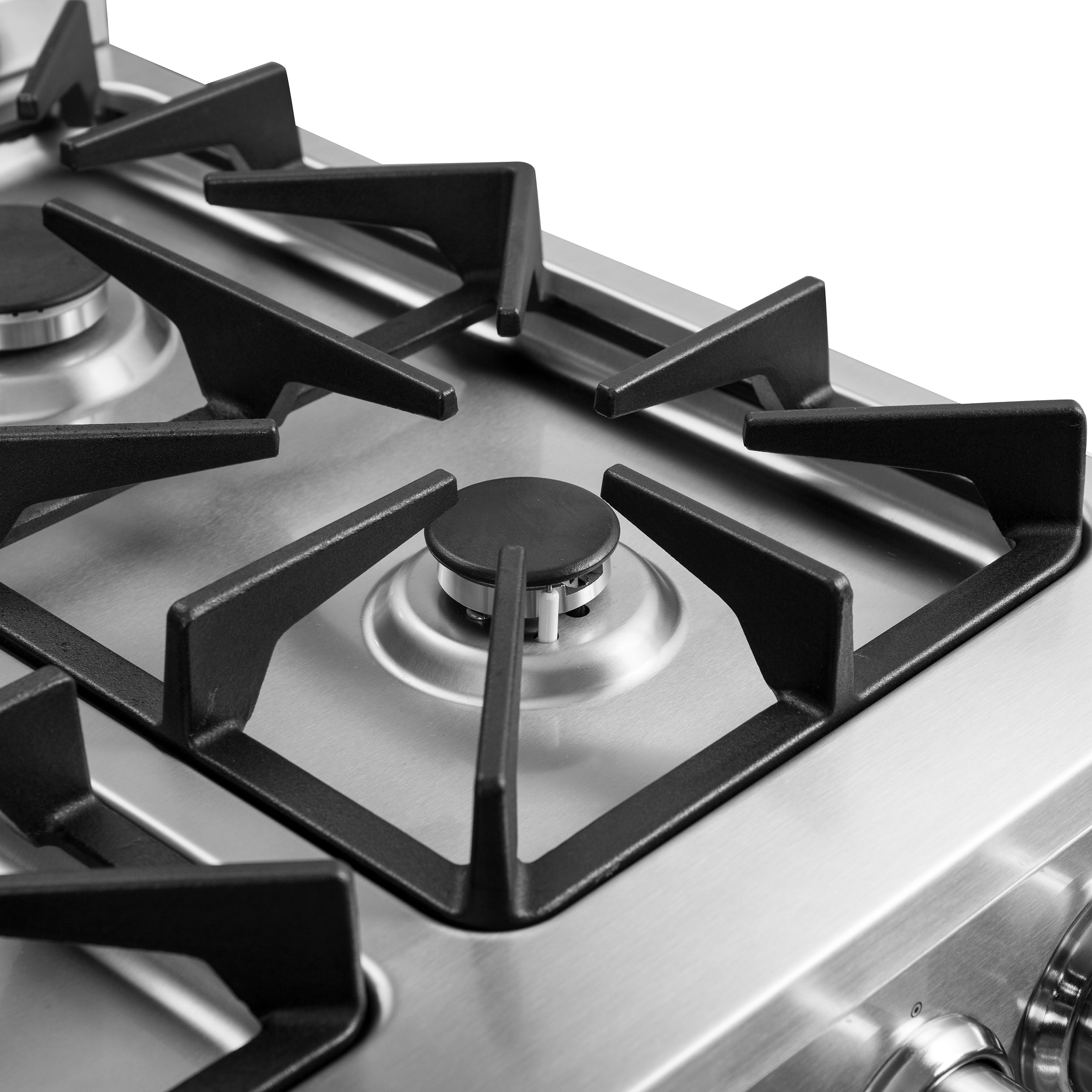 Forno Breno 24 in. 2.3 cu.ft. Stainless Steel Gas Range with 4 Burners, Air Fry Kit and Storage Drawer | FFSGS6272-24