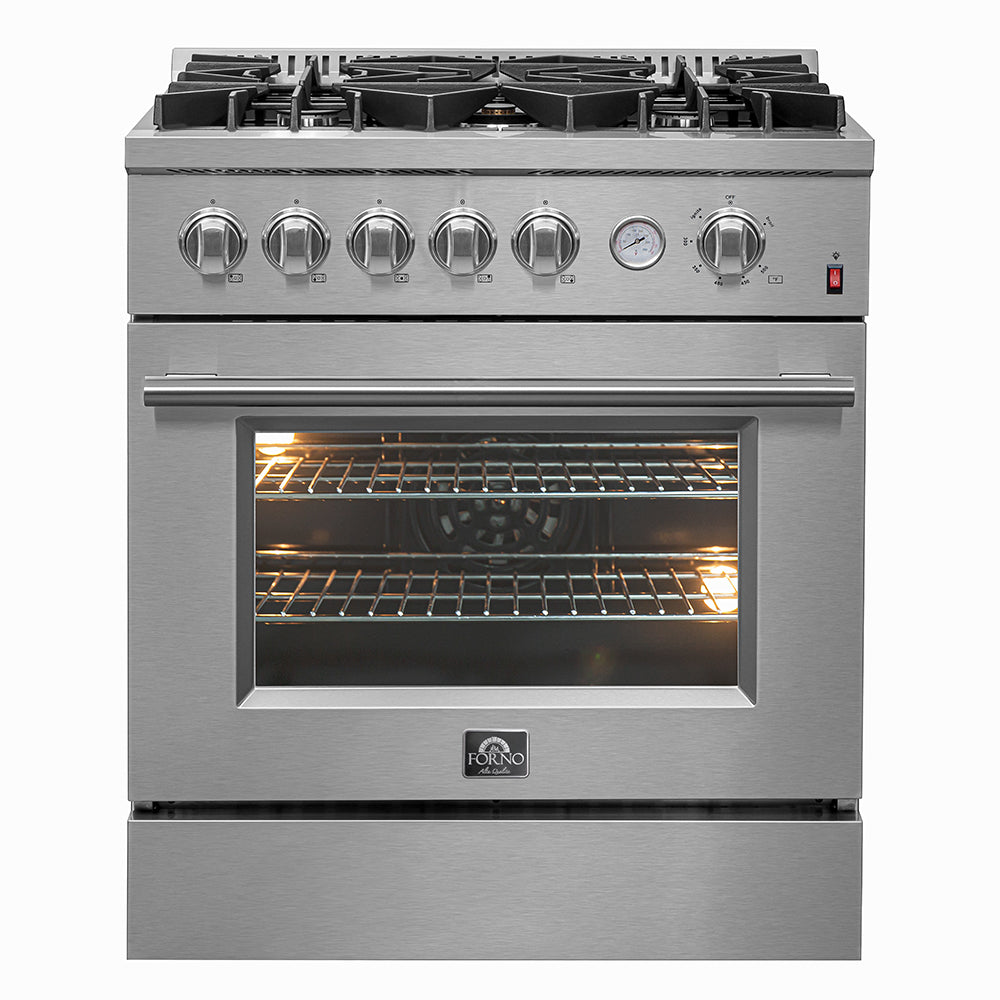 Forno Kitchen Package - 30" Gas Range and 30" Refrigerator | FBDL-020-01CAUS