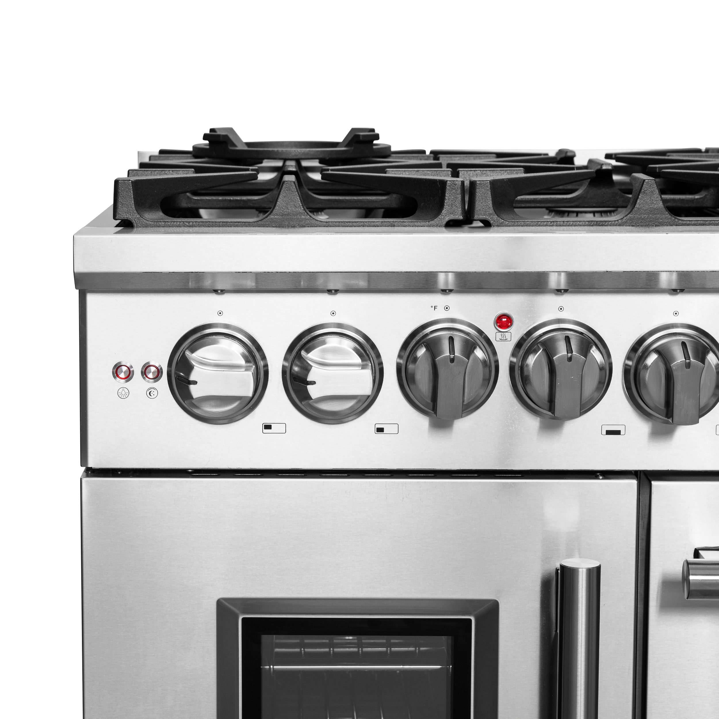 Forno Massimo 48 in. 6.58 cu. ft. 8-Burner Stainless Steel French Door Dual Fuel Range | FFSGS6325-48