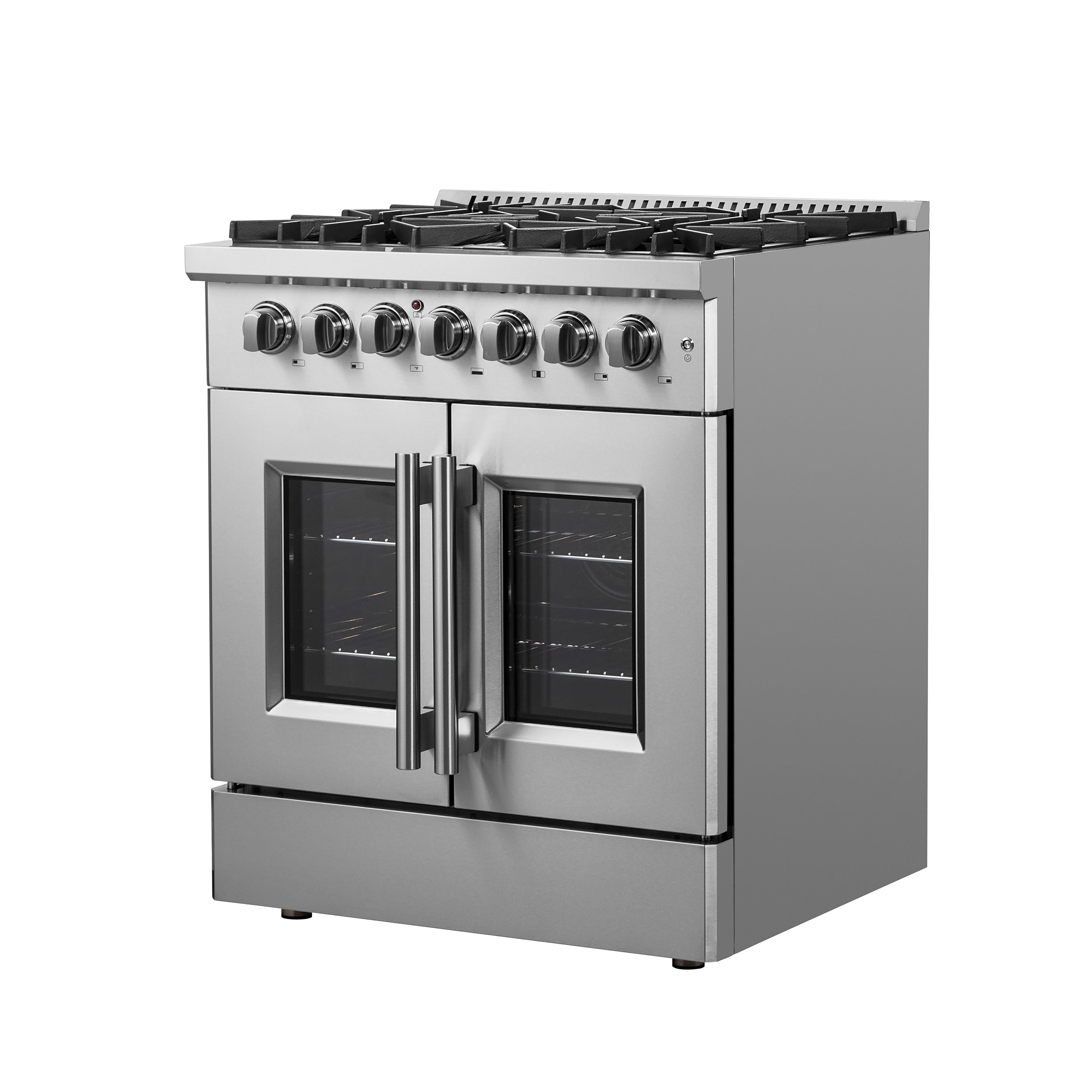Forno Galiano 30 in. 4.32 cu. ft. 5-Burner Stainless Steel French Door Dual Fuel Range | FFSGS6356-30