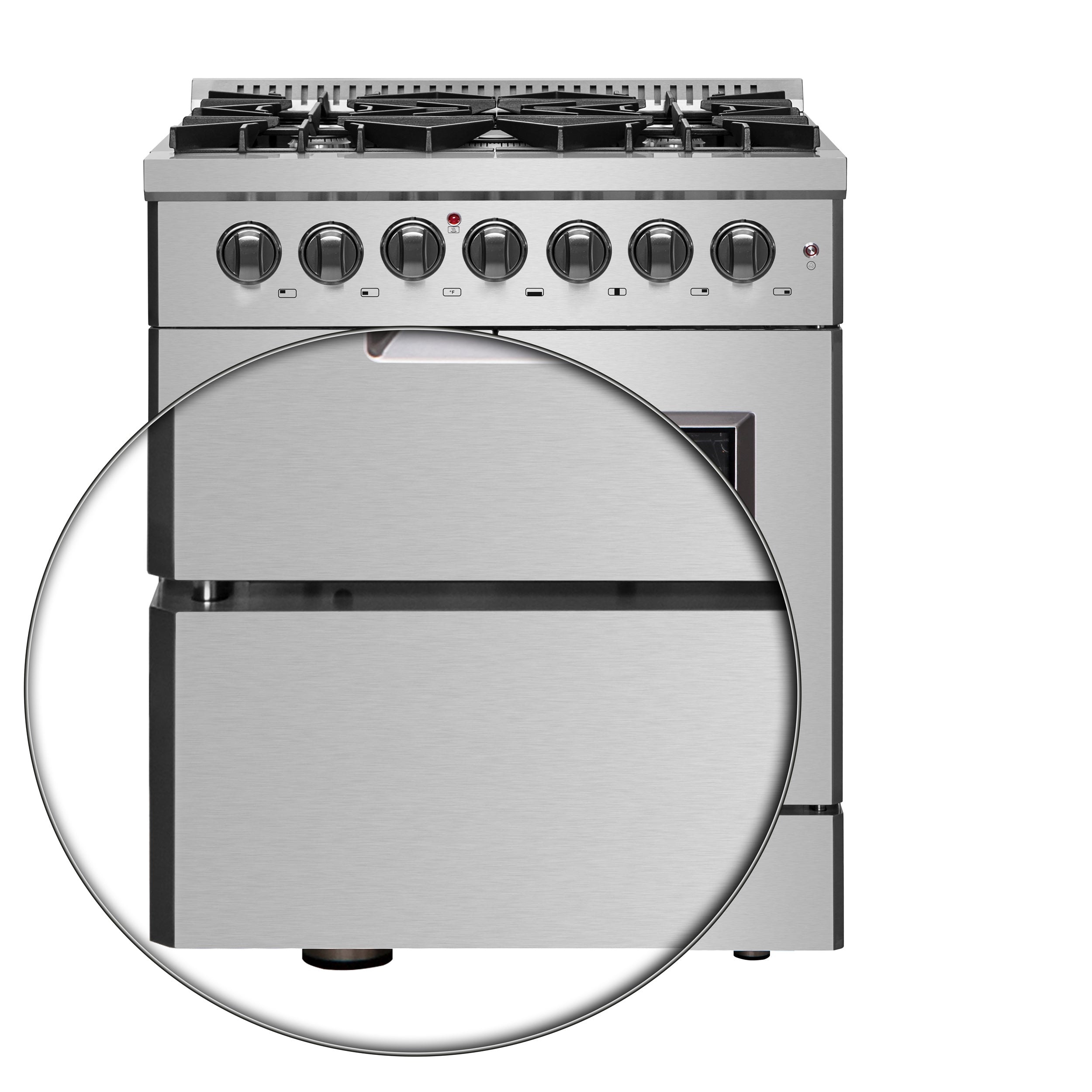 Forno Galiano 30 in. 4.32 cu. ft. 5-Burner Stainless Steel French Door Dual Fuel Range | FFSGS6356-30