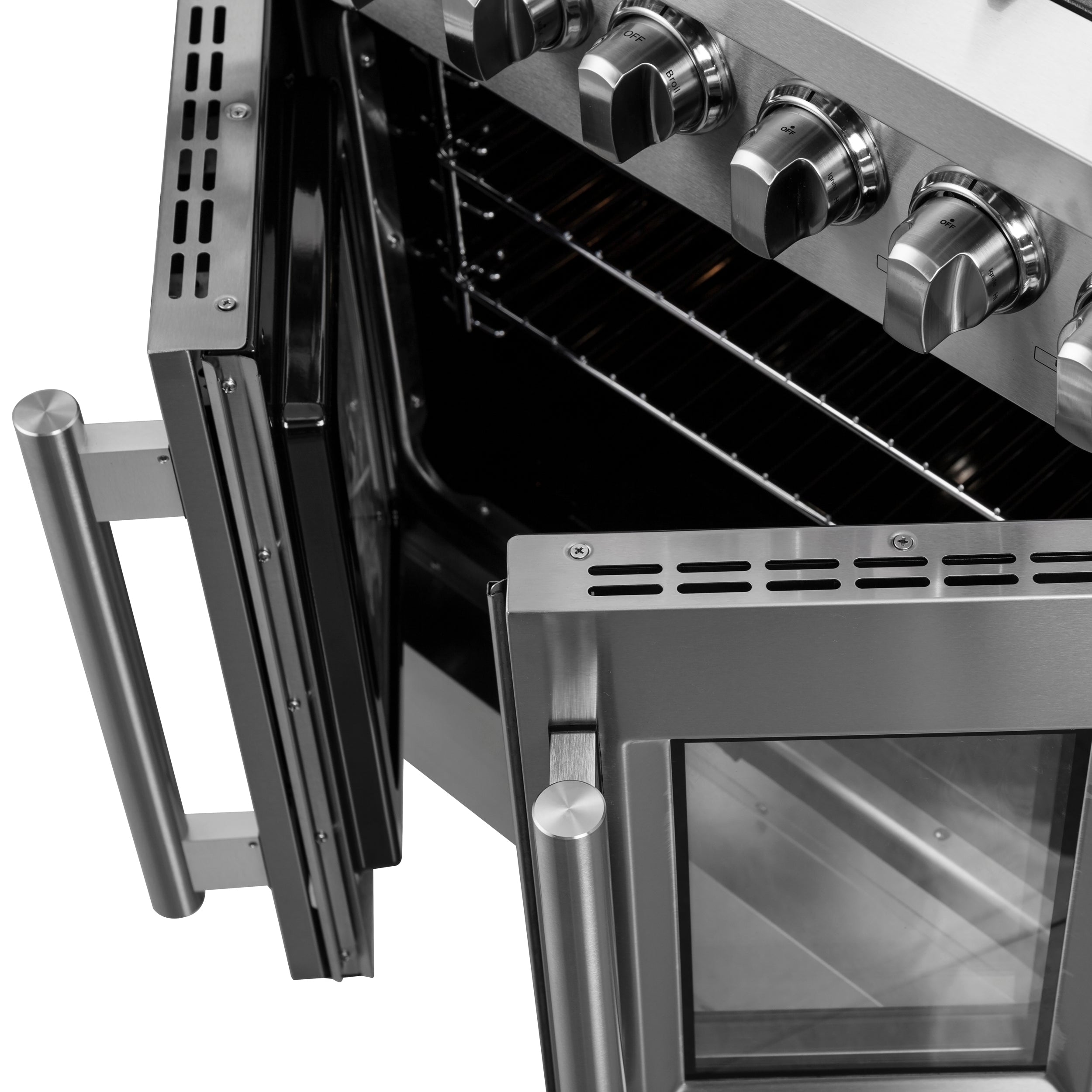 Forno Galiano 30 in. 4.32 cu. ft. 5-Burner Stainless Steel French Door Dual Fuel Range | FFSGS6356-30