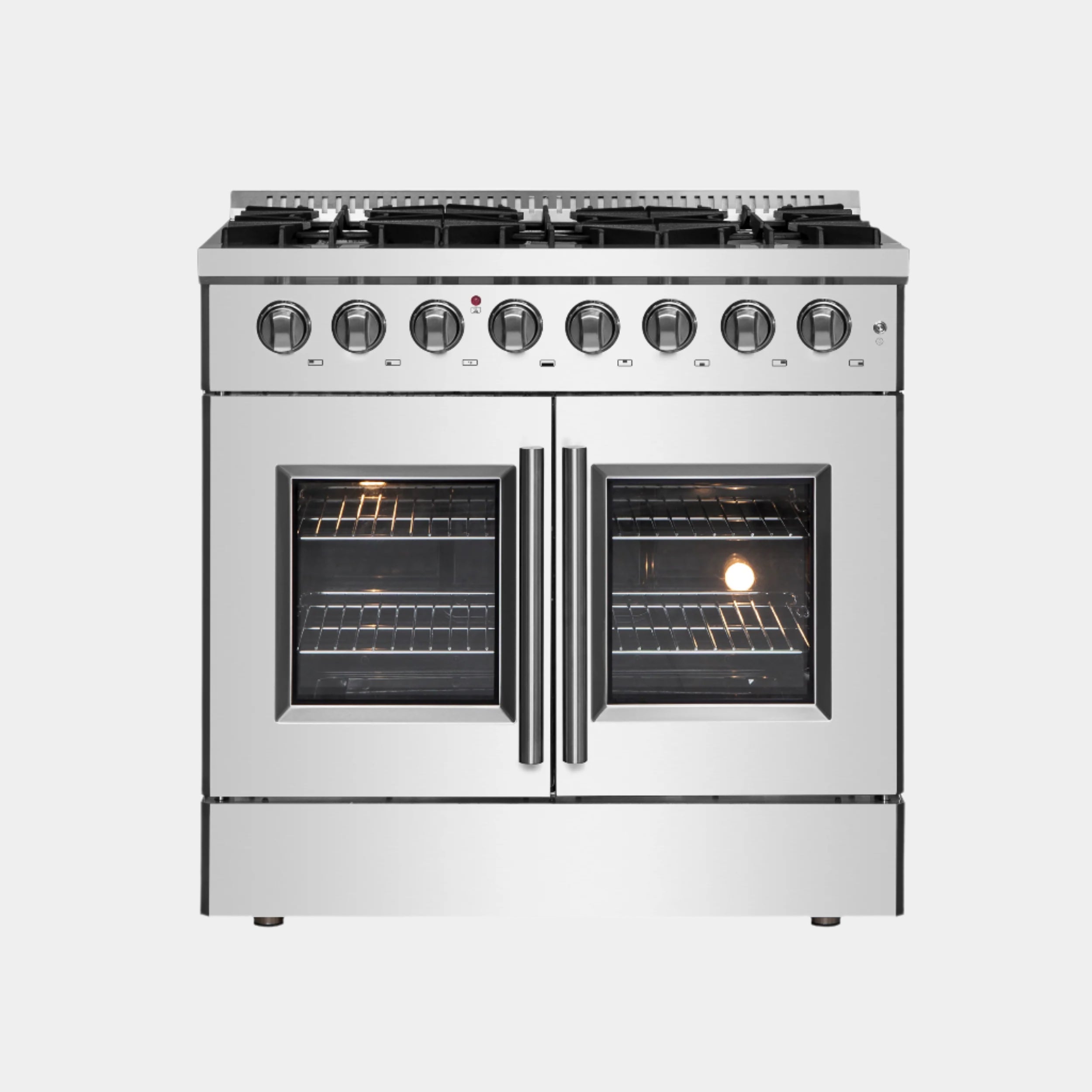 Forno Galiano 36 in. 5.26 cu. ft. 6-Burner Stainless Steel French Door Dual Fuel Range | FFSGS6356-36